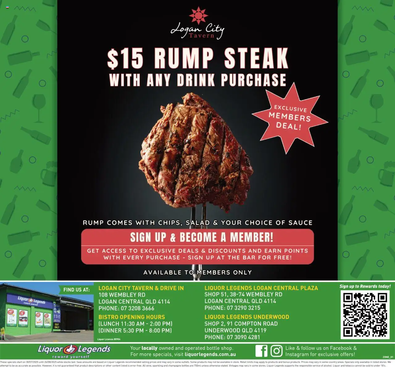 Liquor Legends catalogue - valid from 30.07.2025 | Page: 8 | Products: Salad, Steak, Sauce, Phone