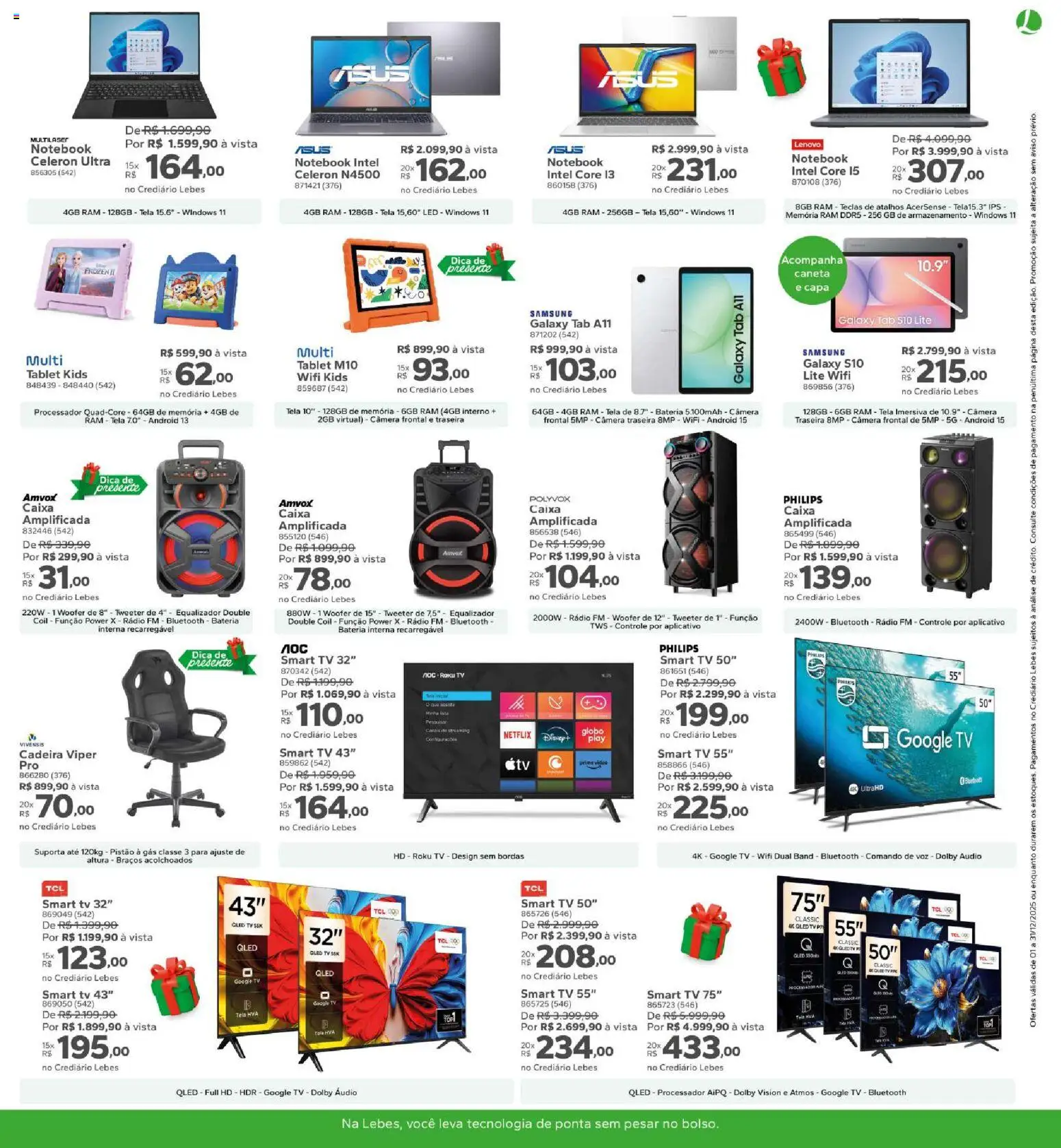Lebes Folheto - válido de 01.12.2025 | Página: 7 | Produtos: Notebook, Tablet, Processador, Rádio