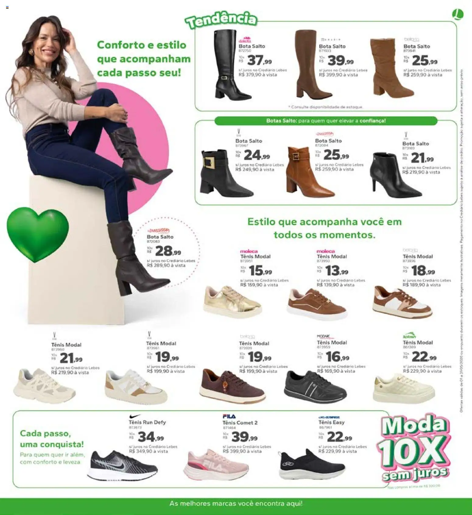 Lebes Folheto - válido de 01.05.2026 | Página: 5 | Produtos: Tênis, Botas