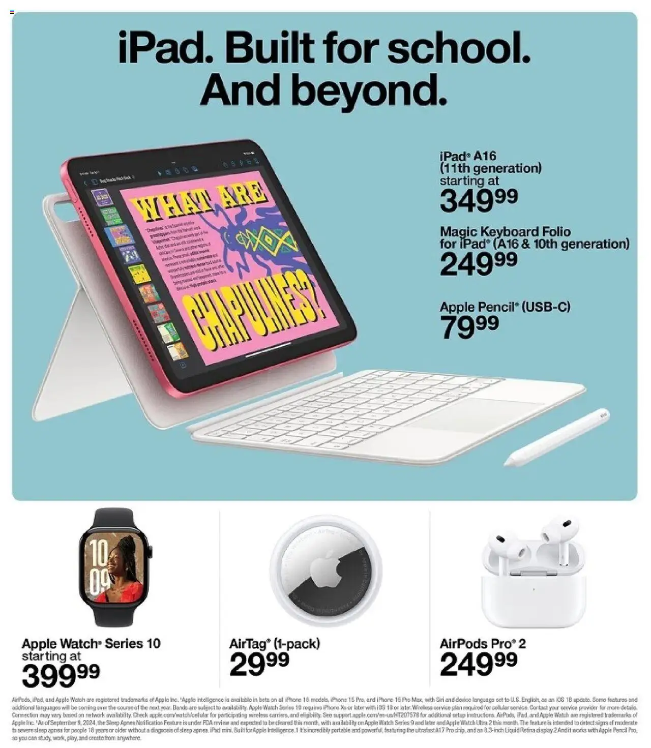 Target Weekly Ad - valid from 07.09.2025 | Page: 18 | Products: Pencil, Watch, Keyboard, Ipad