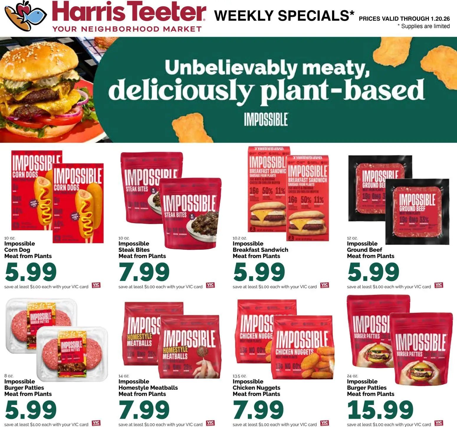 Harris Teeter Weekly Ad - valid from 14.01.2026 | Page: 13 | Products: Corn, Beef, Sausage