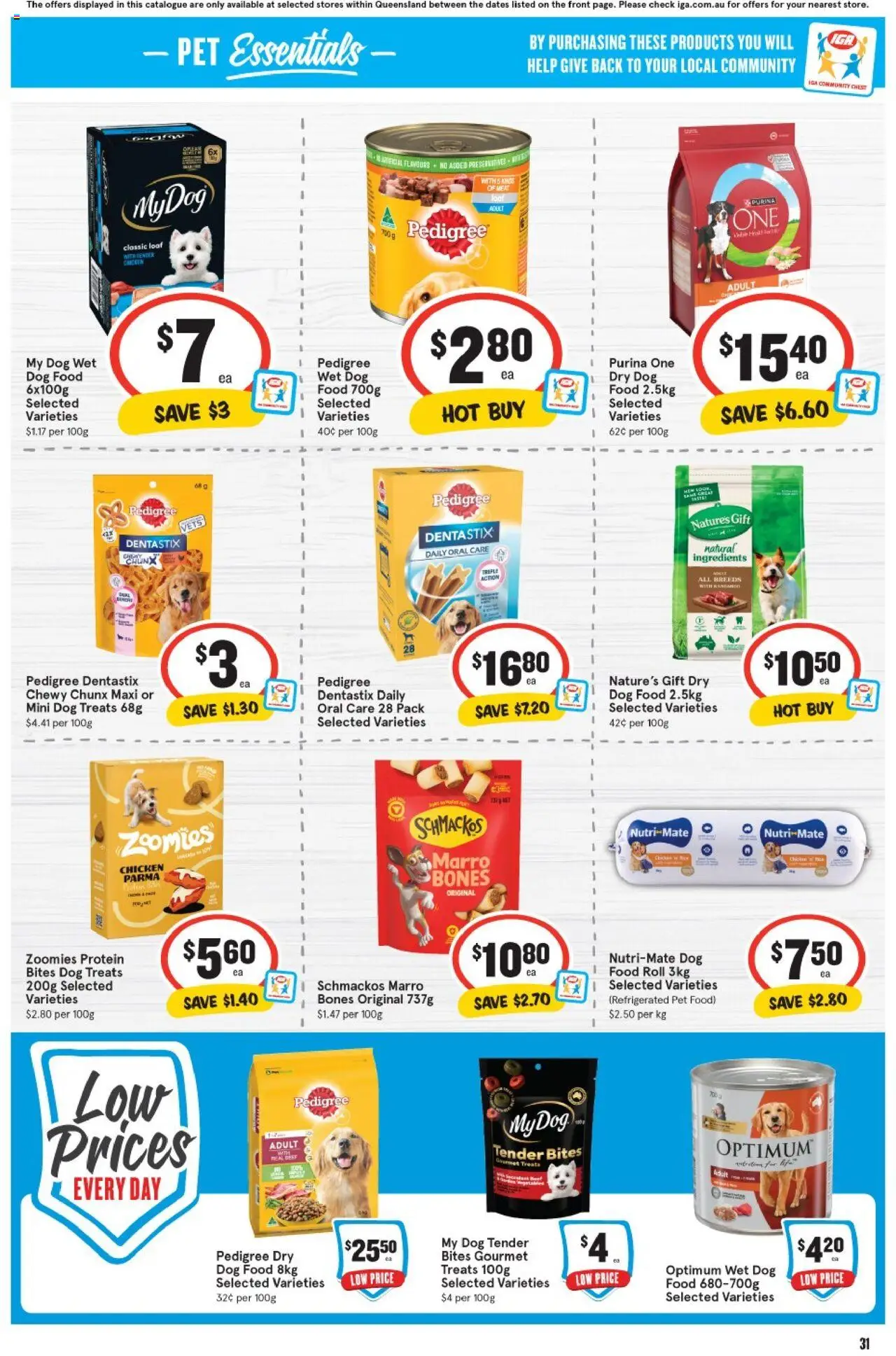 IGA catalogue - valid from 20.08.2025 | Page: 28 | Products: Chicken, Rice, Beef, Dog food