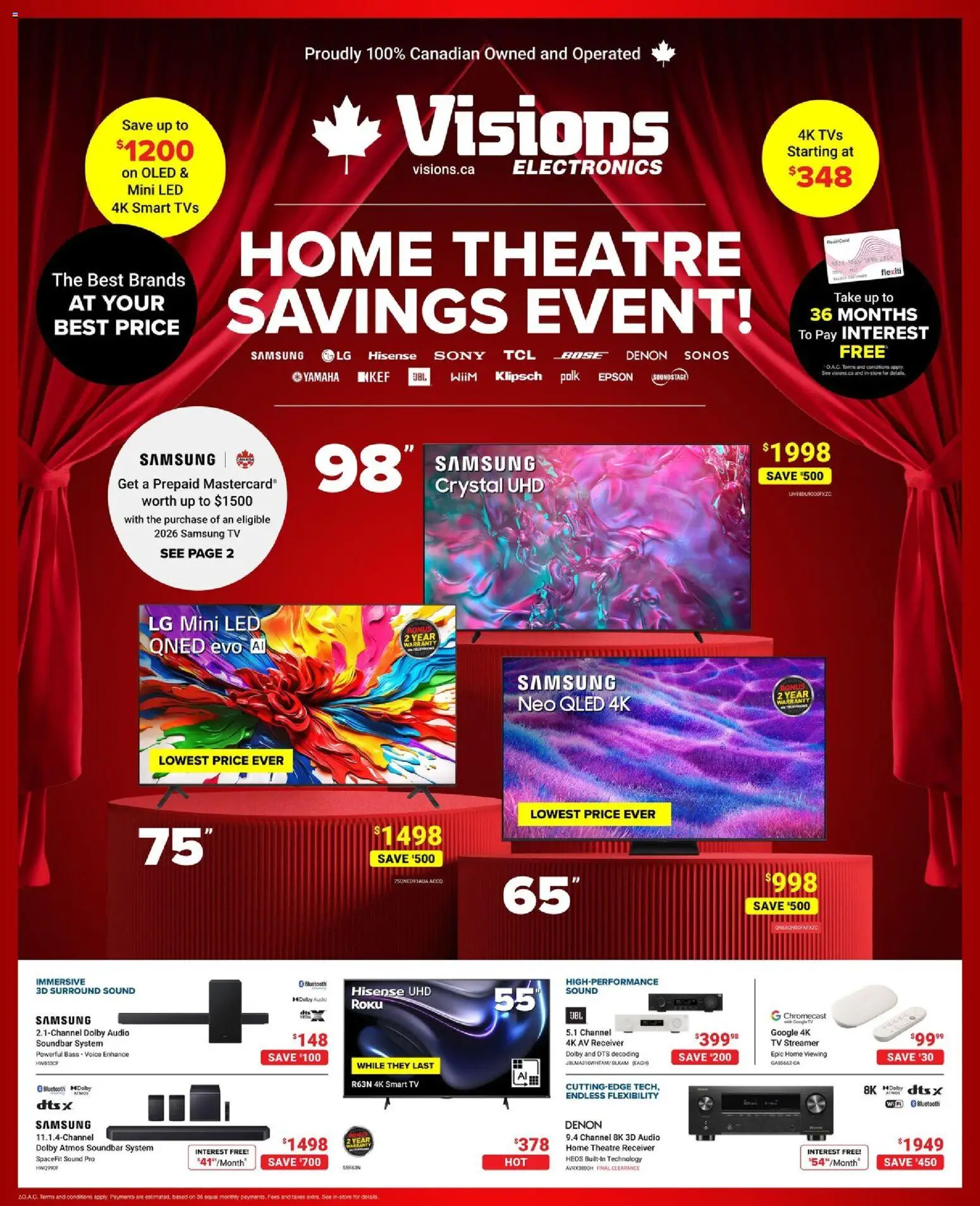 Visions flyer valid from 24.04.2026 | Page: 1 | Products: Tv, Audio