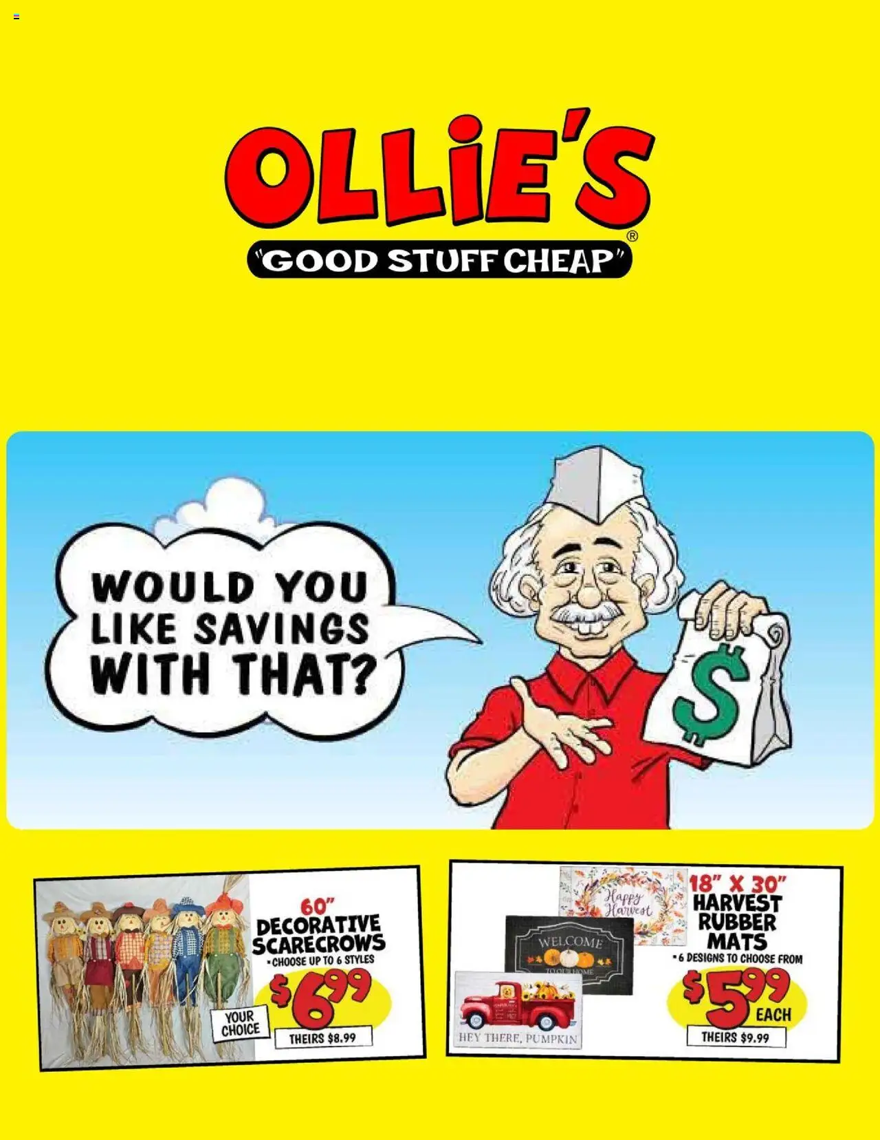Ollie's Weekly Ad - valid from 19.09.2025 | Page: 1 | Products: Pumpkin