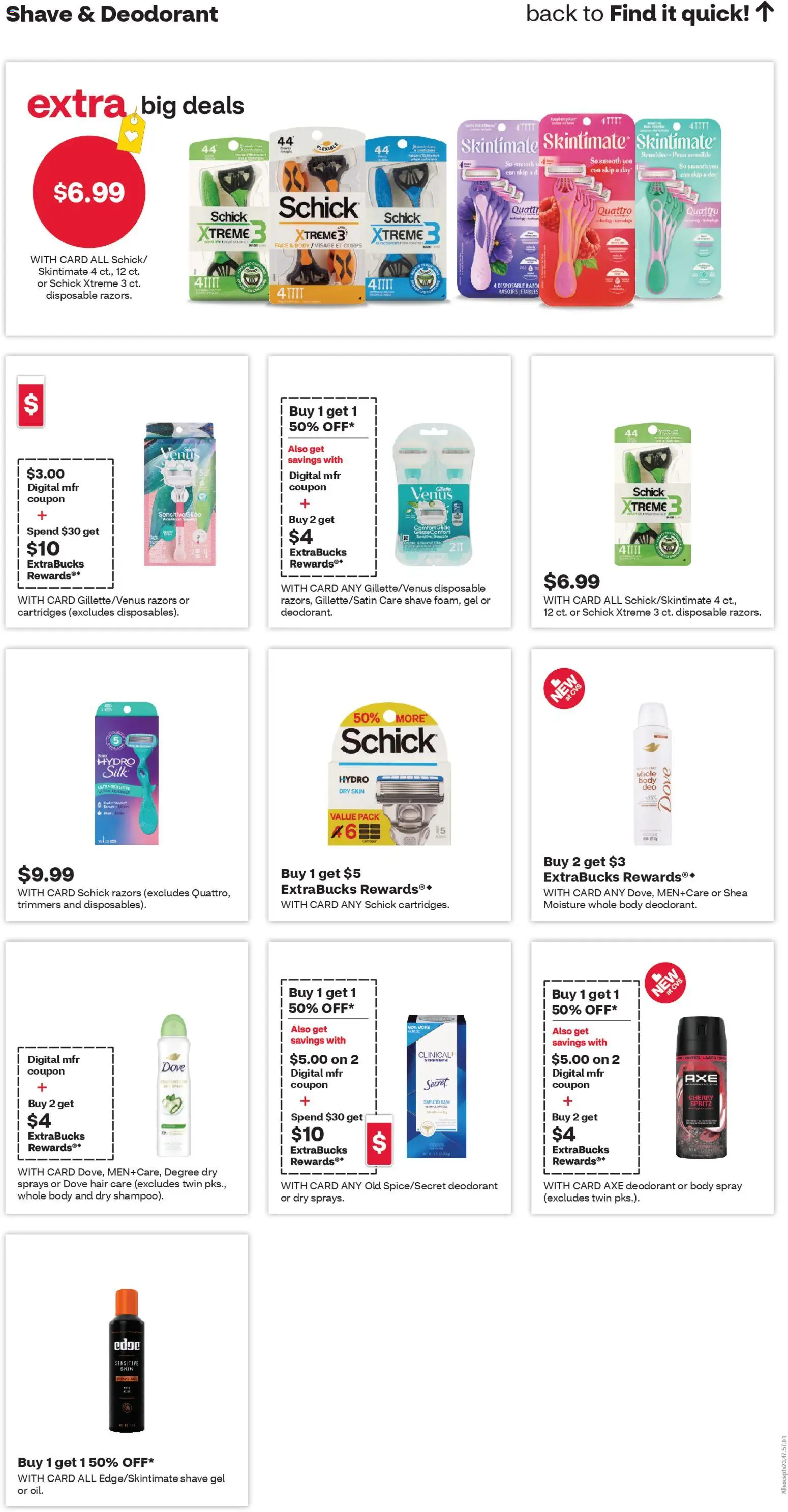 CVS Pharmacy Weekly Ad - TX - valid from 12.04.2026 | Page: 14 | Products: Axe, Deodorant, Shave Gel