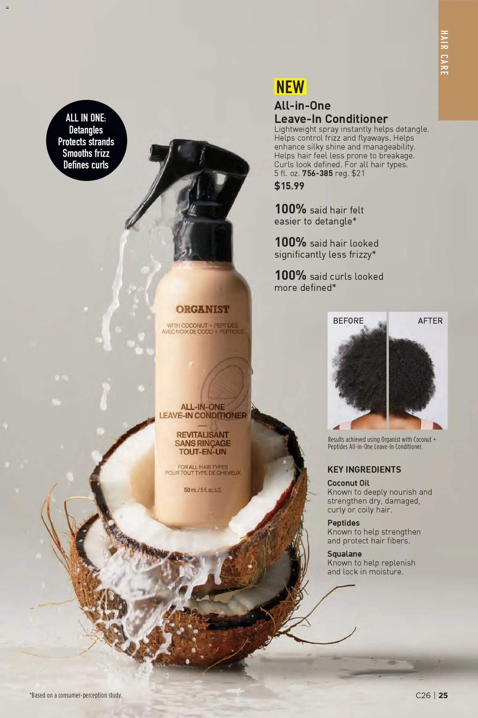 Avon Brochure - valid from 17.12.2025 | Page: 25 | Products: Coconut Oil, Conditioner, Oil