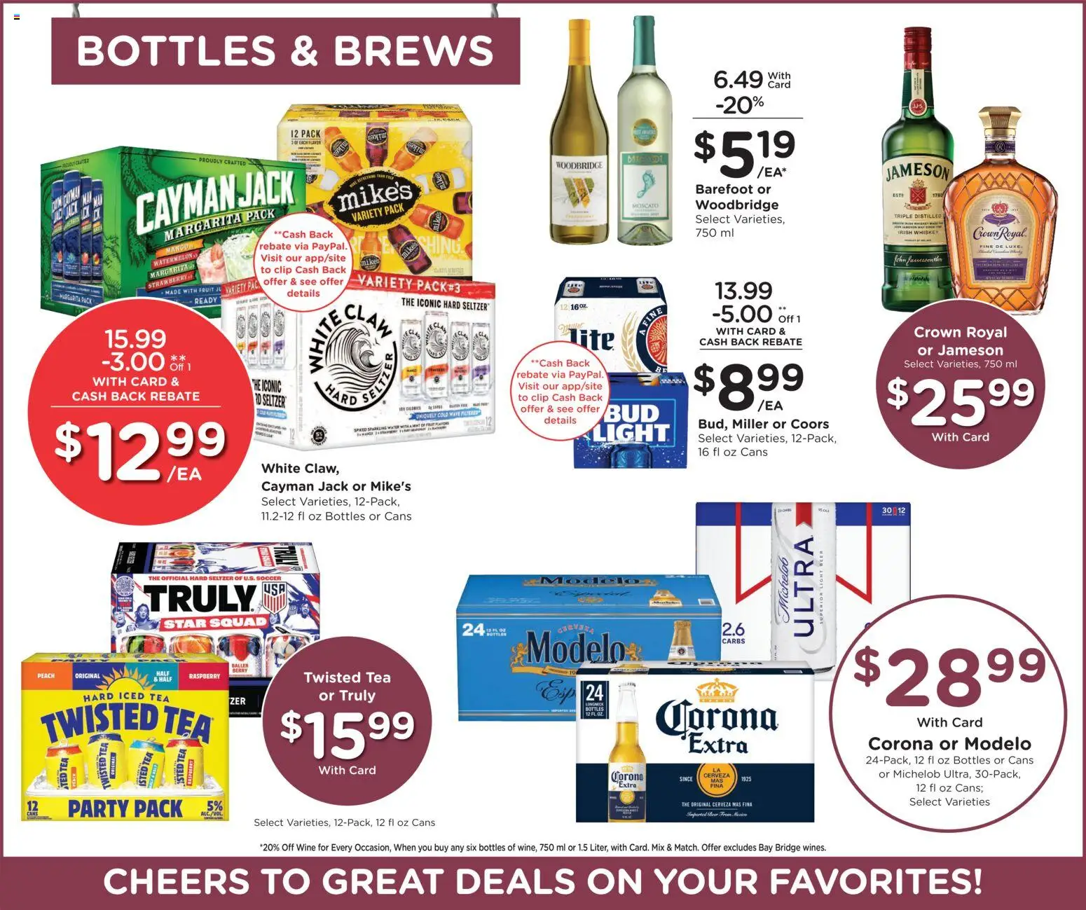Smith's Weekly Ad - valid from 25.03.2026 | Page: 12 | Products: Clip, Wine, Whiskey, Water