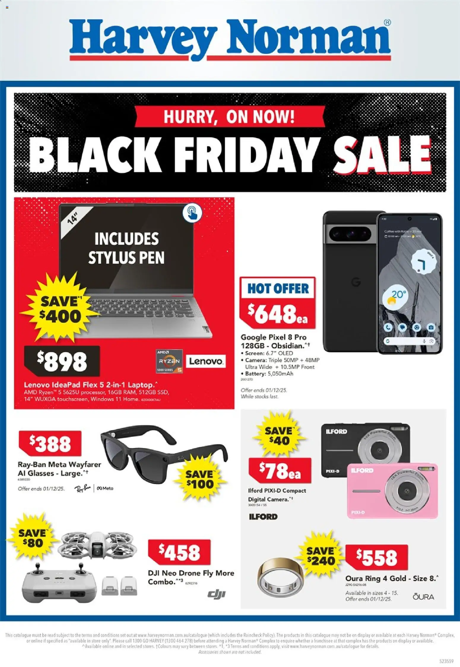 Harvey Norman catalogue - valid from 20.11.2025 | Page: 1 | Products: Battery, Glasses, Camera, Screen