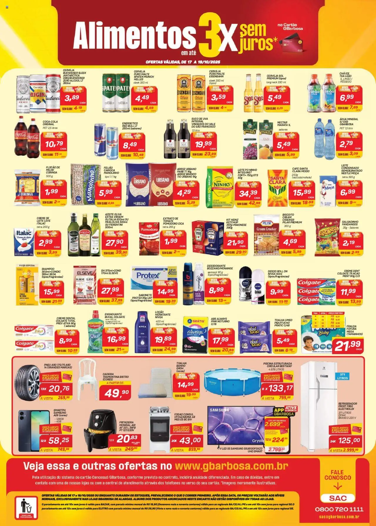 Gbarbosa Folheto - válido de 17.10.2025 | Página: 2 | Produtos: Biscoito, Cola, Leite, Arroz