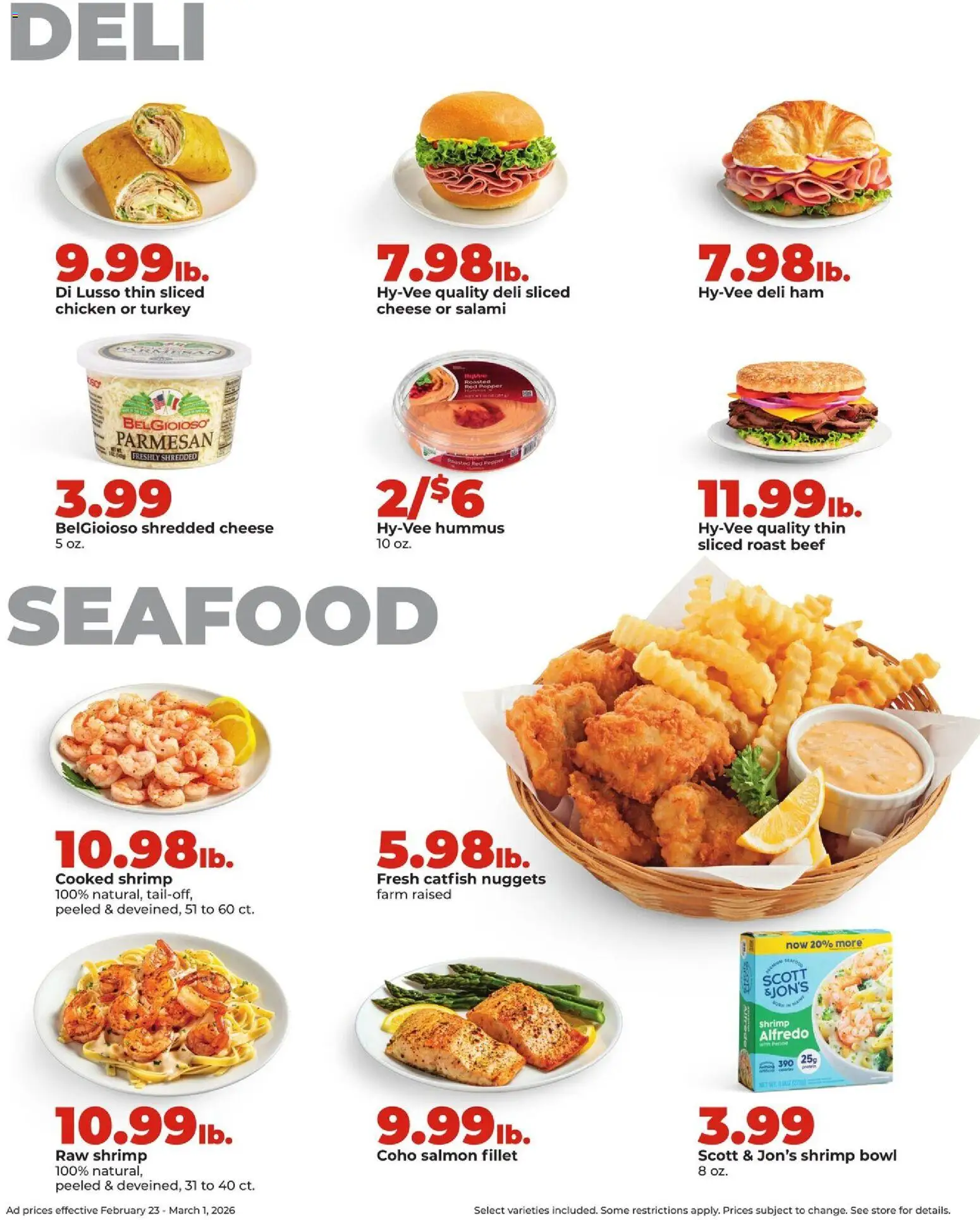 HyVee Weekly Ad - valid from 23.02.2026 | Page: 12 | Products: Cheese, Salami, Ham, Pepper