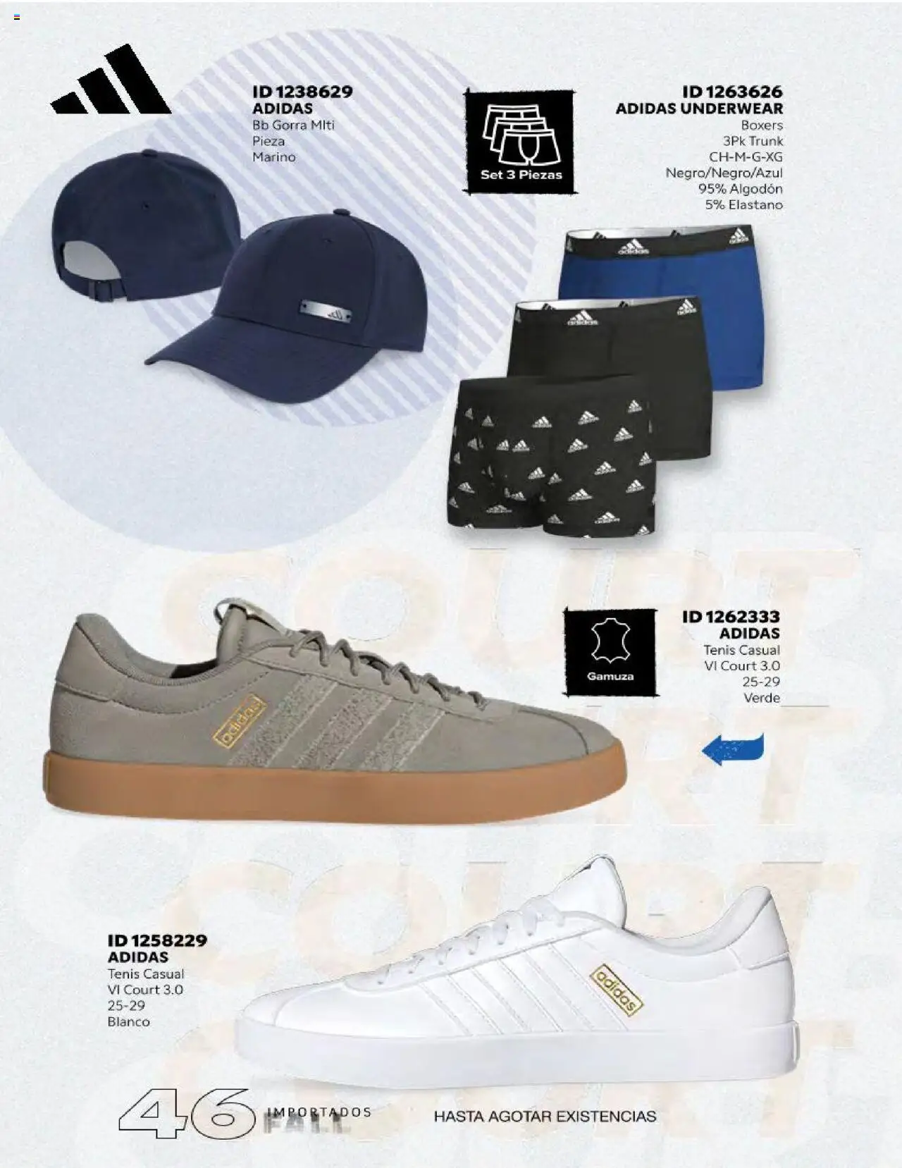 Nuevas ofertas de Price Shoes válidas en toda la República Mexicana desde el 18.10.2025. ¡Encuentra las mejores ofertas en Price Shoes catálogo Fall Importados segunda! | Página: 46 | Productos: Tenis, Gorra, Gamuza, Algodón