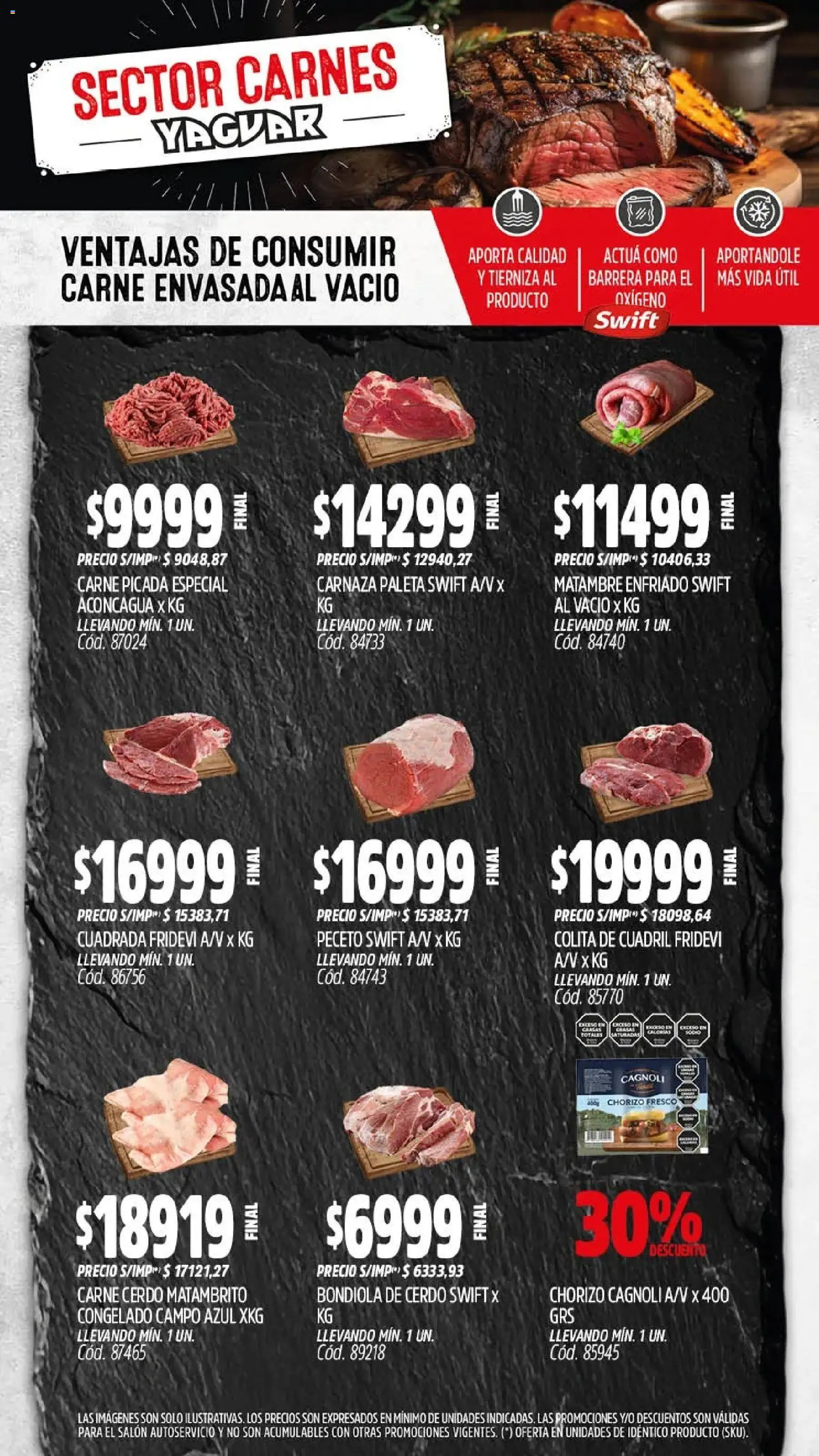 Yaguar - Oferta Semanal Neuquen │ válido desde el 20.04.2026 | Página: 5 | Productos: Paleta, Chorizo, Cerdo