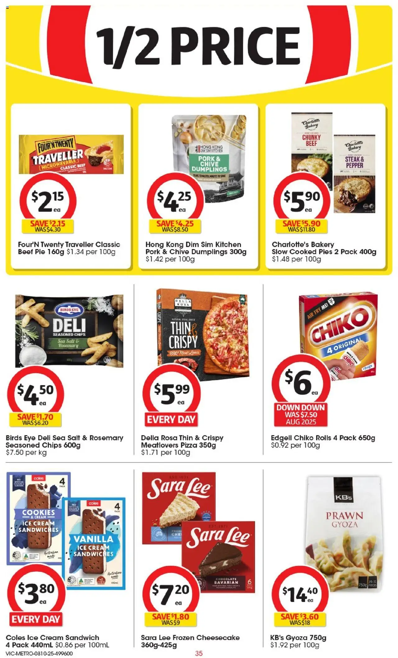 Coles catalogue - valid from 08.10.2025 | Page: 35 | Products: Chips, Ice cream, Salt, Pepper