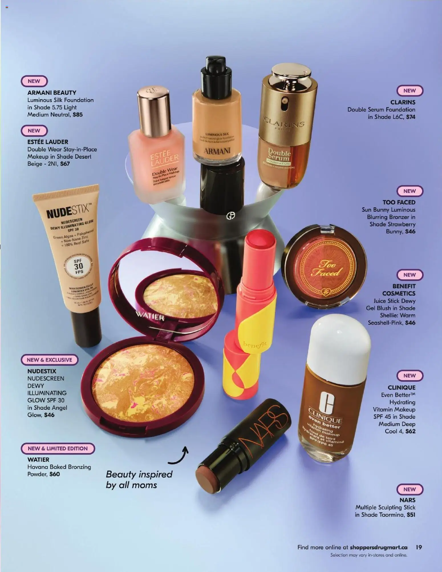 Shoppers flyer valid from 11.04.2026 | Page: 19 | Products: Bronzer, Blush, Juice