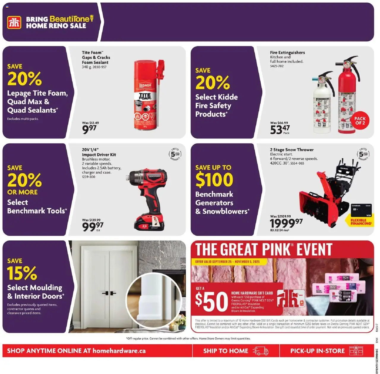Home Hardware flyer valid from 09.10.2025 | Page: 20