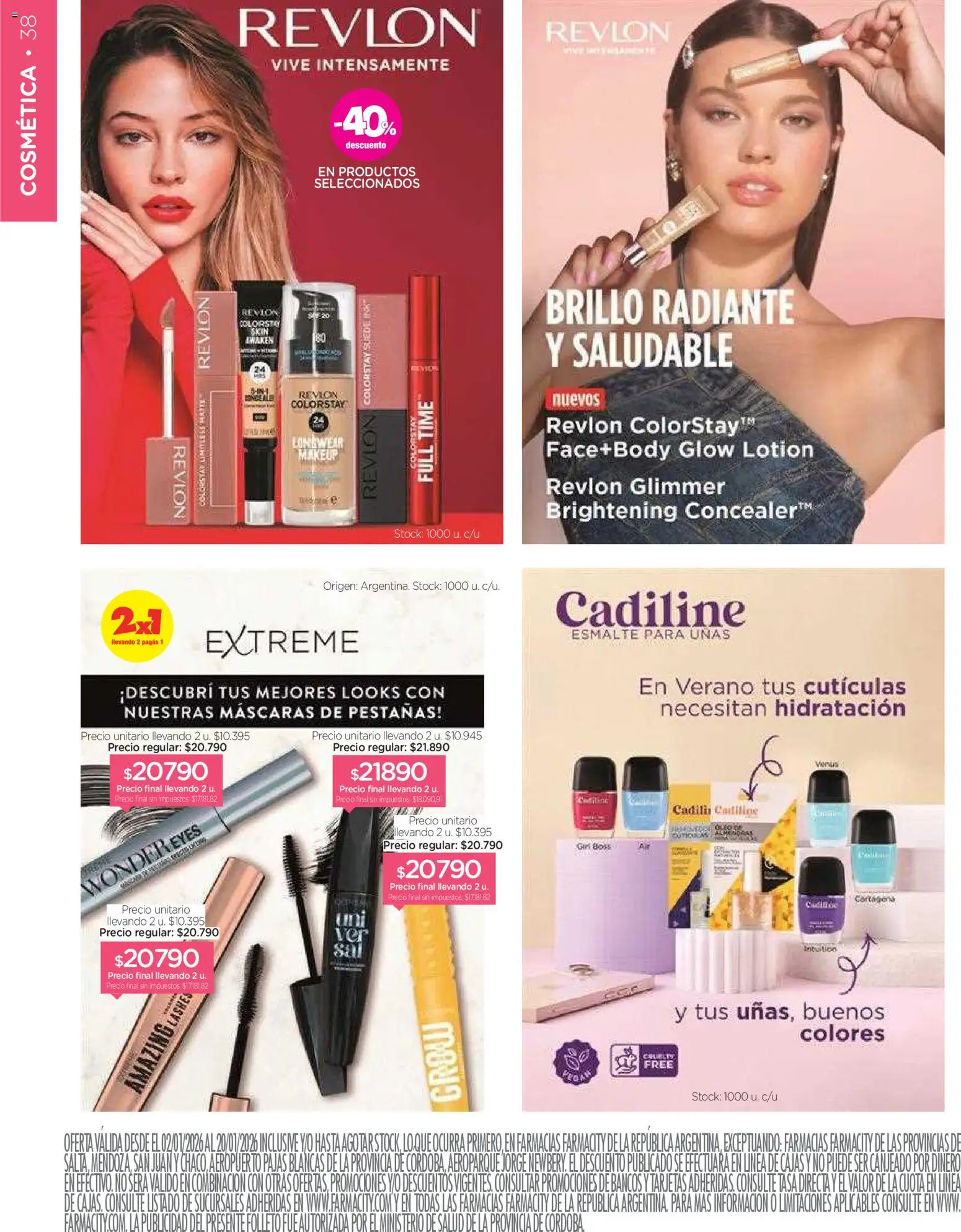 Farmacity catálogo │ válido desde el 02.01.2026 | Página: 38 | Productos: Brillo, Radiante