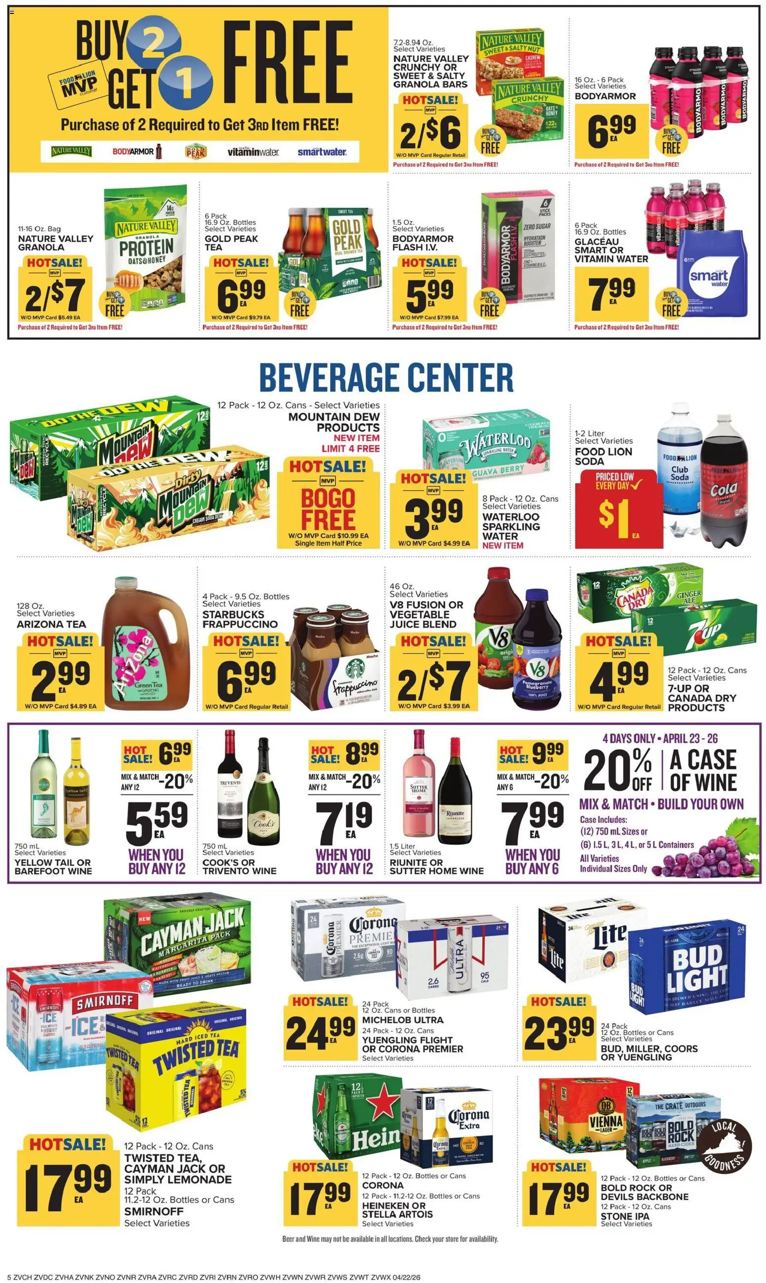 Food Lion Weekly Ad - valid from 22.04.2026 | Page: 10 | Products: Ginger, Beer, Cream, Watermelon