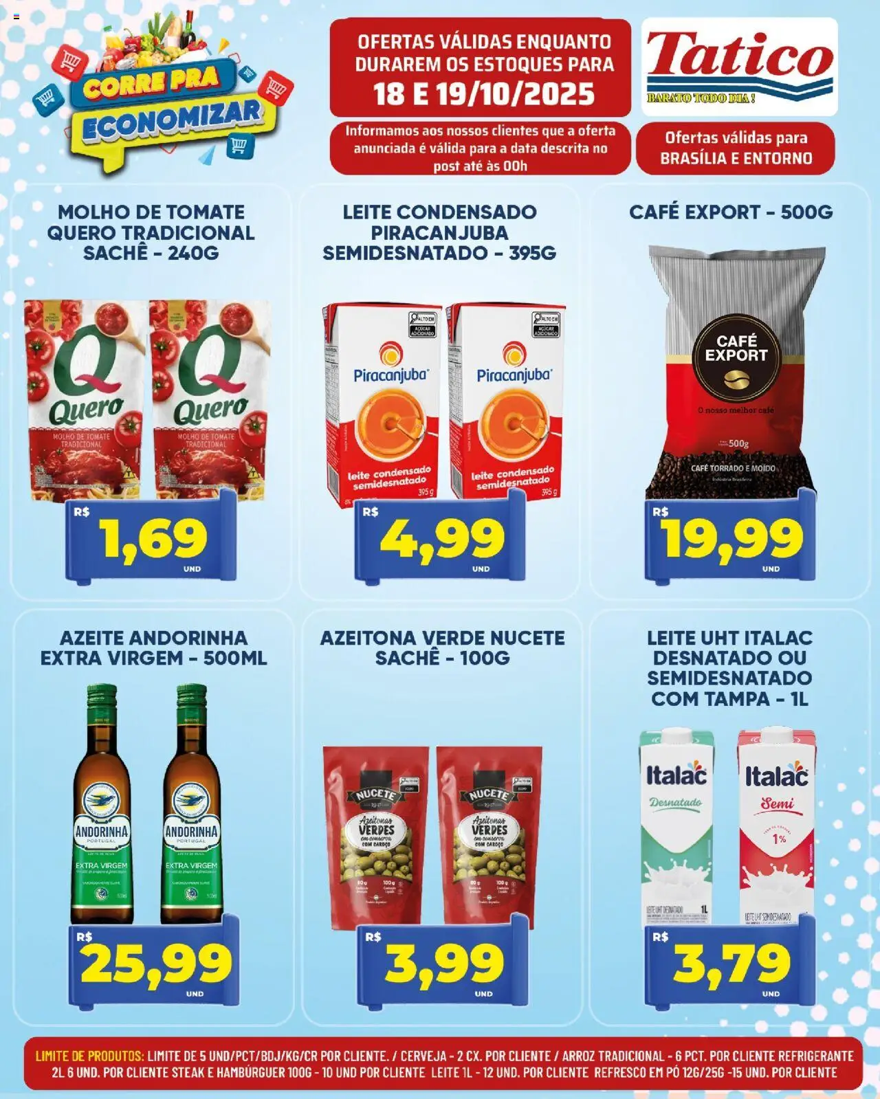 Tatico Folheto - válido de 18.10.2025 | Página: 4 | Produtos: Leite, Café, Açúcar, Leite condensado