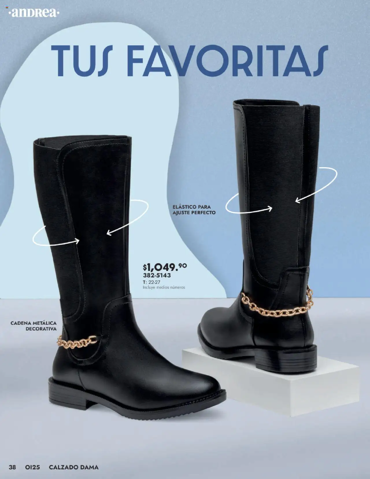 Nuevas ofertas de Andrea válidas en toda la República Mexicana desde el 24.08.2025. ¡Encuentra las mejores ofertas en Andrea - Catálogo Calzado Dama! | Página: 38 | Productos: Cadena
