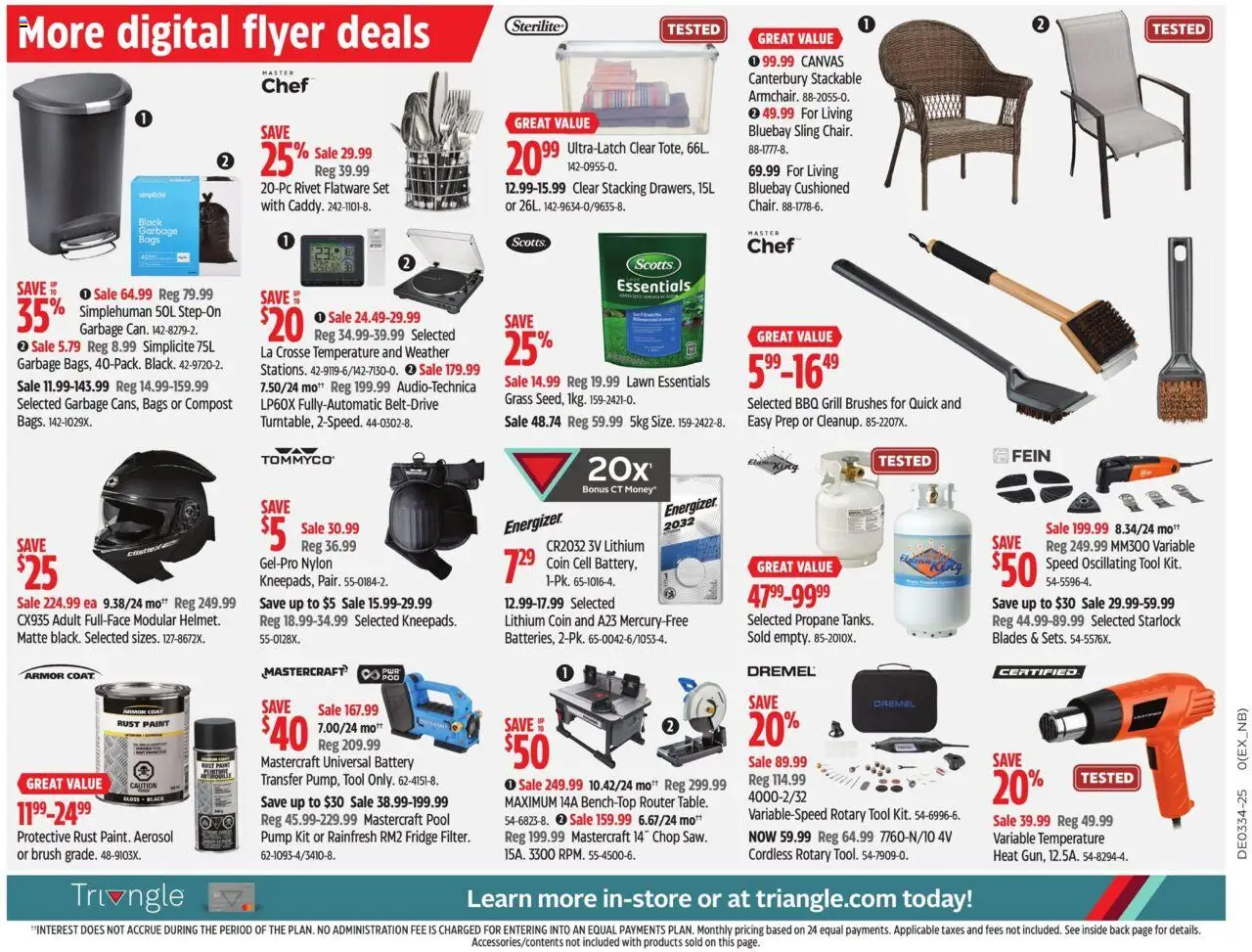 Canadian Tire flyer valid from 14.08.2025 | Page: 20 | Products: Grill, Brush, Battery, Coat
