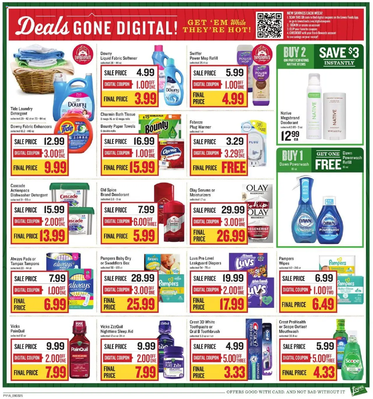 Lowes Foods Weekly Ad - NC - valid from 03.09.2025 | Page: 15 | Products: Toothbrush, Mouthwash, Cream, Dishwasher
