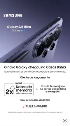 Casas Bahia ofertas - Pré-Visualização do folheto da loja Casas Bahia, válido de 05.03.2026