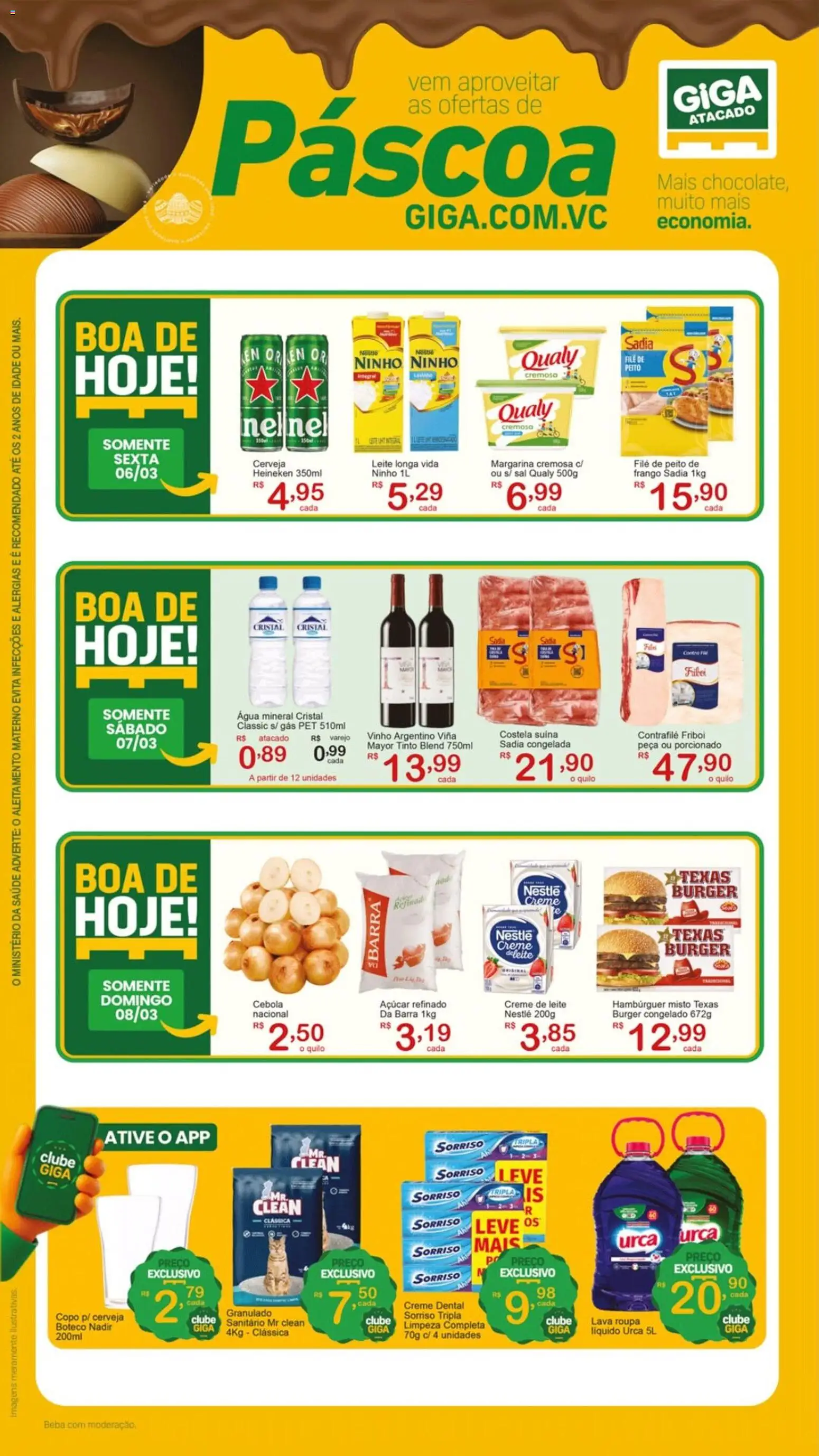 GIGA Atacado Folheto - válido de 06.03.2026 | Página: 1 | Produtos: Açúcar, Sal, Frango, Creme dental