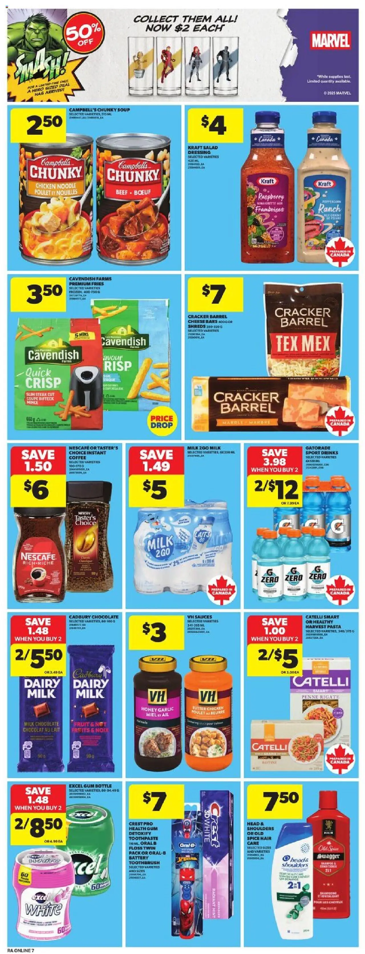 Atlantic Superstore flyer valid from 25.09.2025 | Page: 15 | Products: Salad, Milk, Chocolate, Chicken