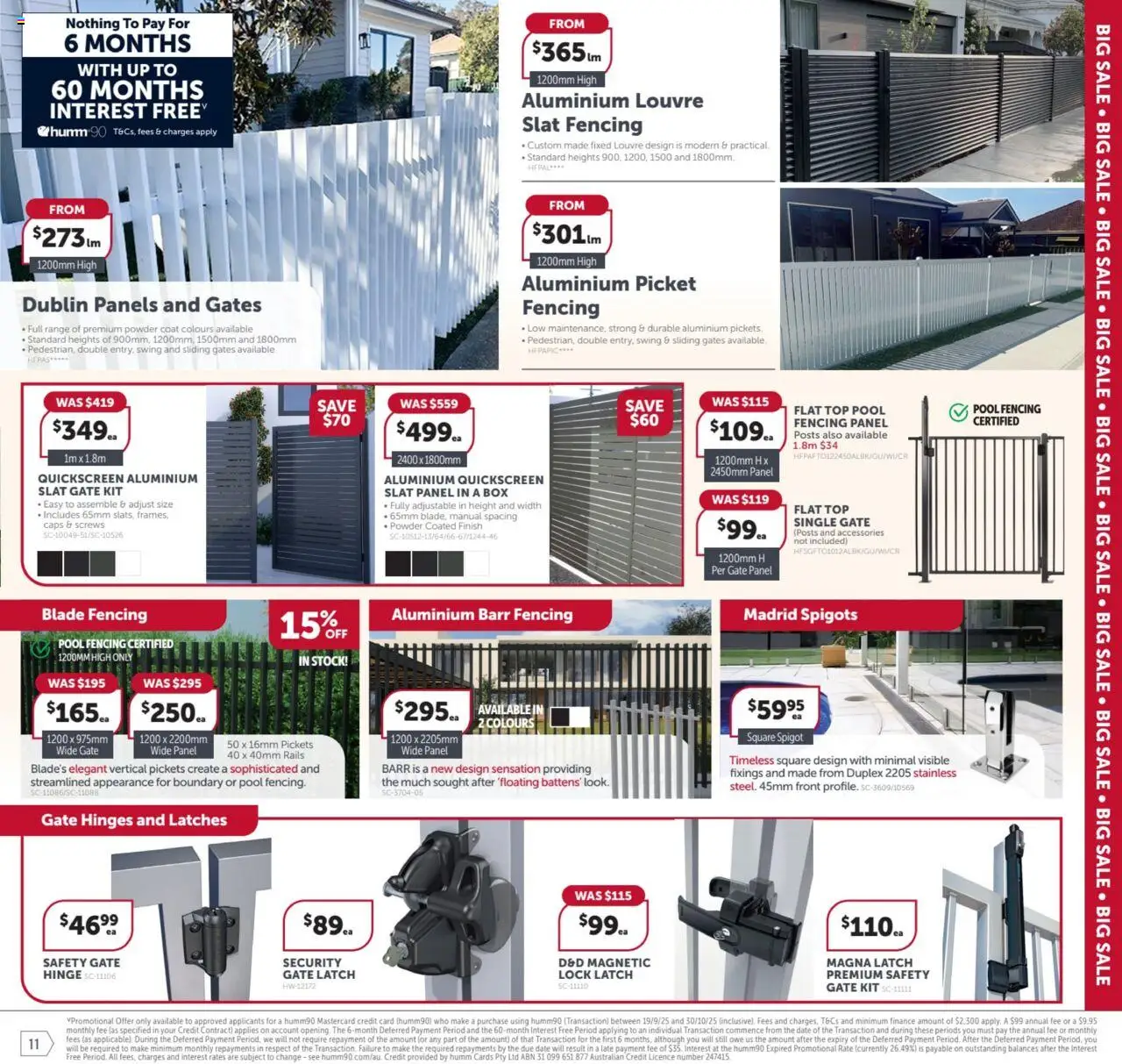 Stratco catalogue - valid from 19.09.2025 | Page: 11 | Products: Gate, Powder, Accessories, Date