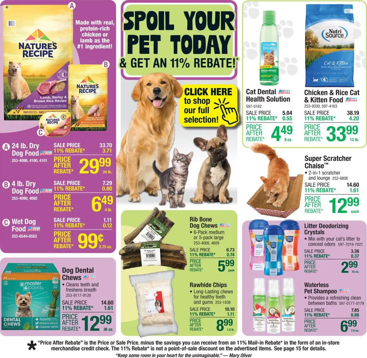 Menards - Weekly Ad - valid from 10.09.2025 | Page: 3 | Products: Dog Food, Shampoo, Rice, Chips