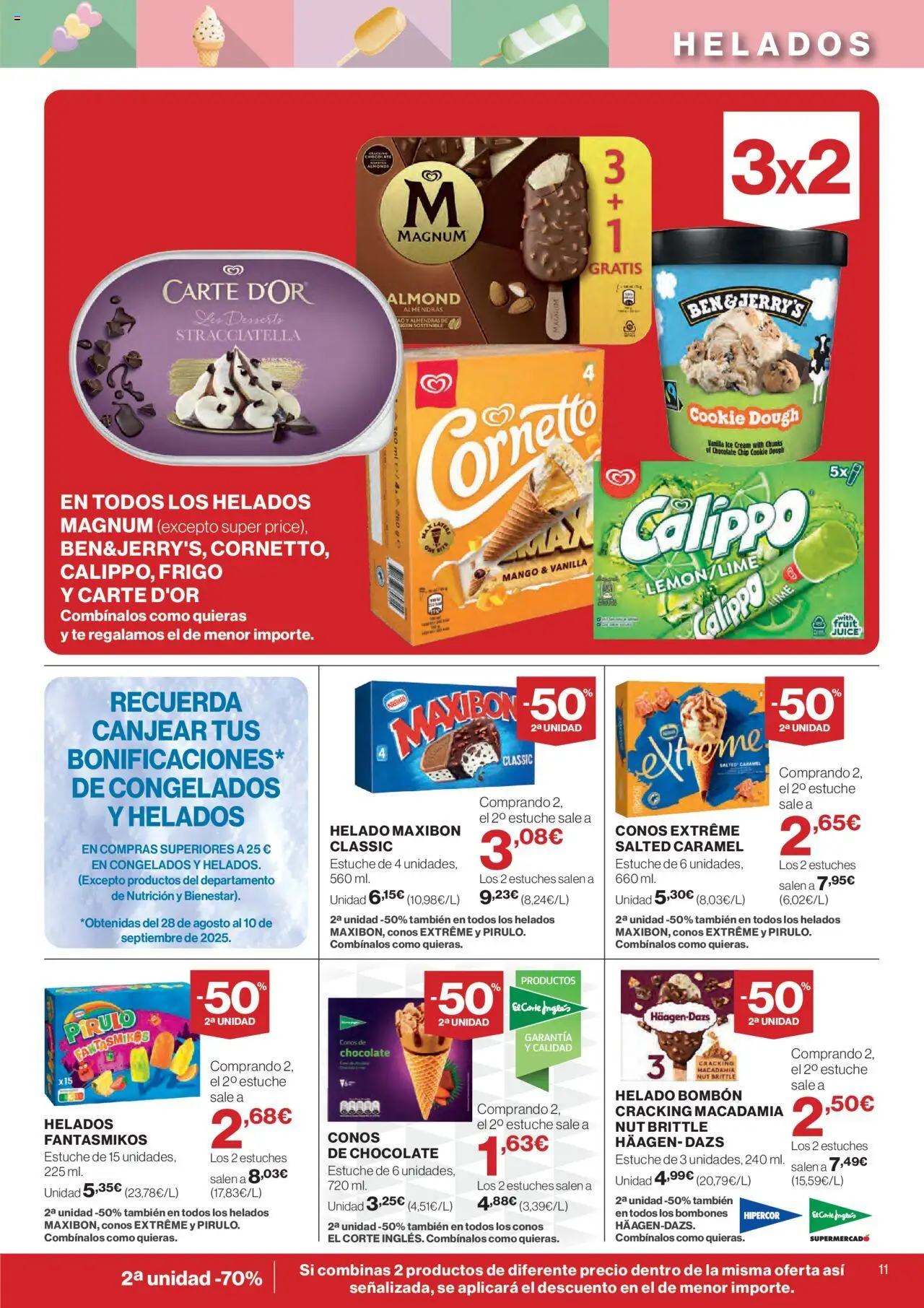 Nuevas ofertas de El Corte Inglés válidas en toda la República Mexicana desde el 11.09.2025. ¡Encuentra las mejores ofertas en El Corte Inglés - Catálogo Nuestros Mejores Precios! | Página: 11 | Productos: Bombones, Mango, Estuche, Té