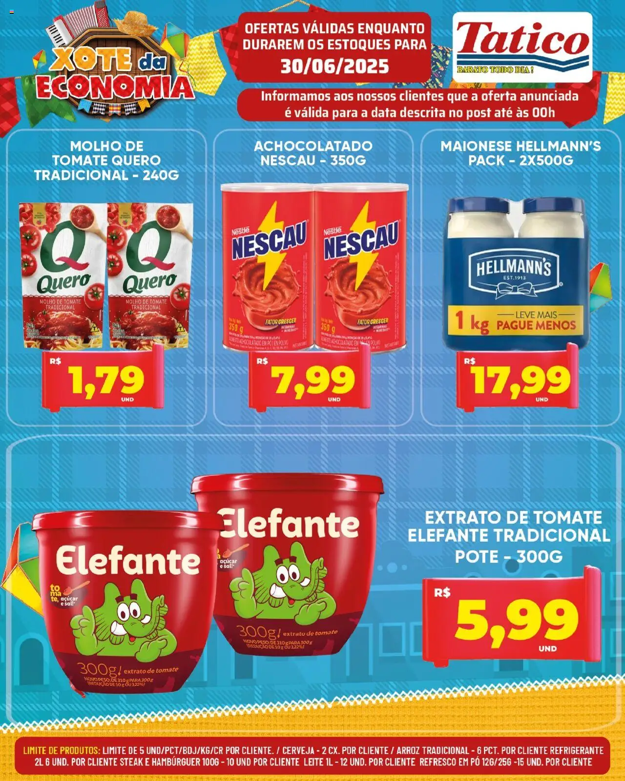 Tatico Folheto - válido de 30.06.2025 | Página: 6 | Produtos: Açúcar, Refrigerante, Sal, Maionese