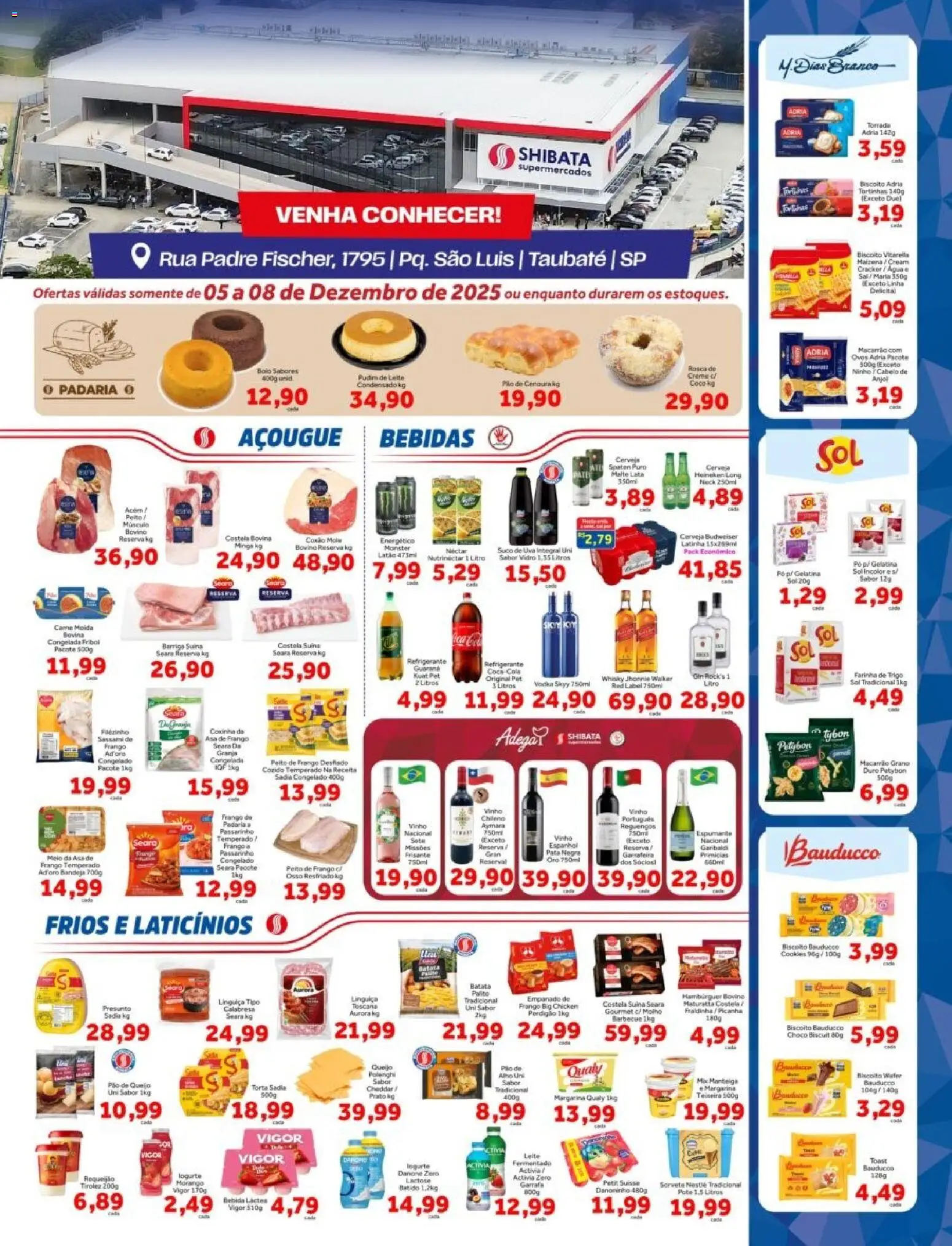 Shibata Folheto - válido de 05.12.2025 | Página: 1 | Produtos: Picanha, Queijo, Monster, Gelatina