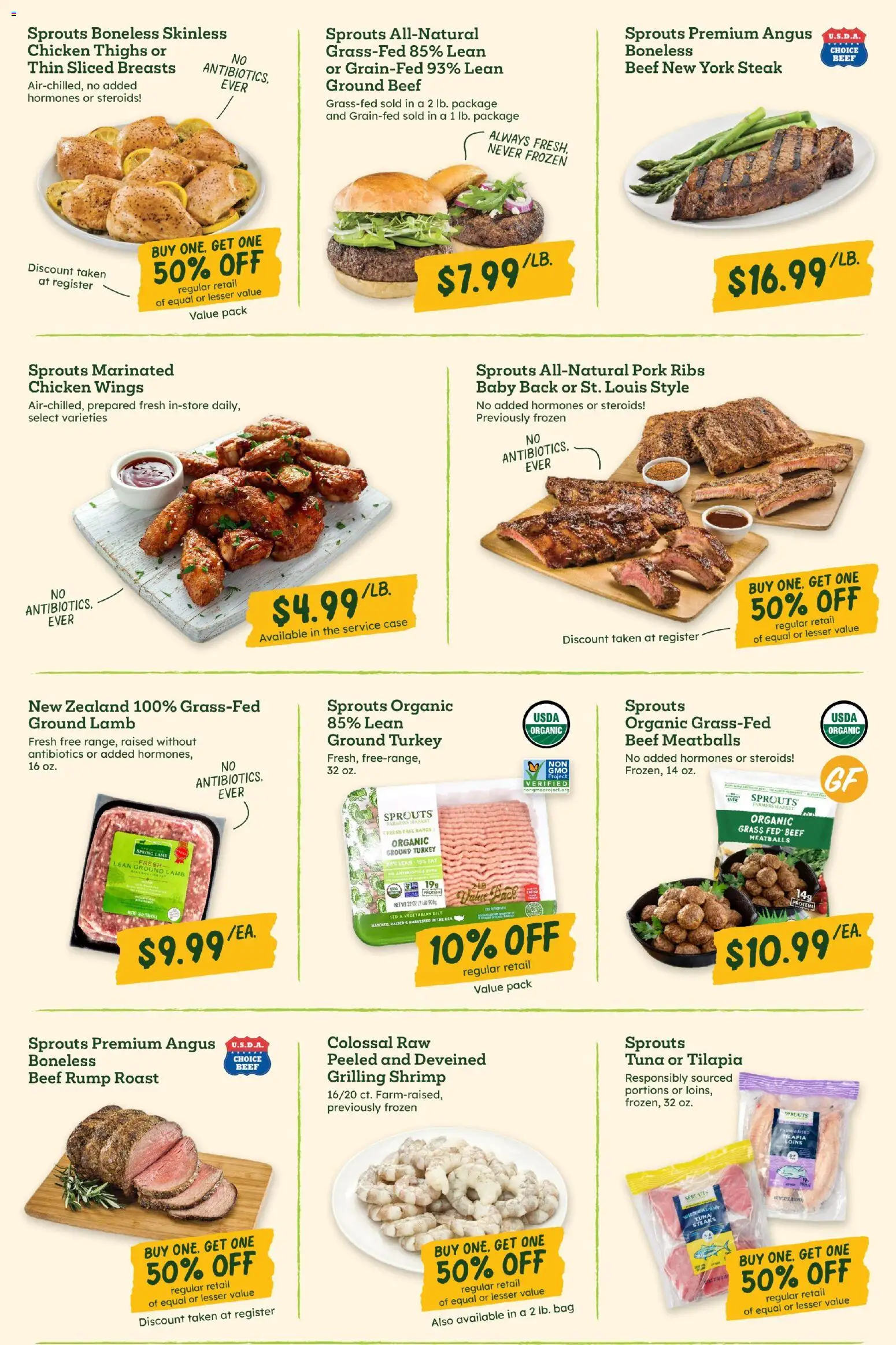 Sprouts Weekly Ad - valid from 18.02.2026 | Page: 4 | Products: Pork, Beef, Case, Bag