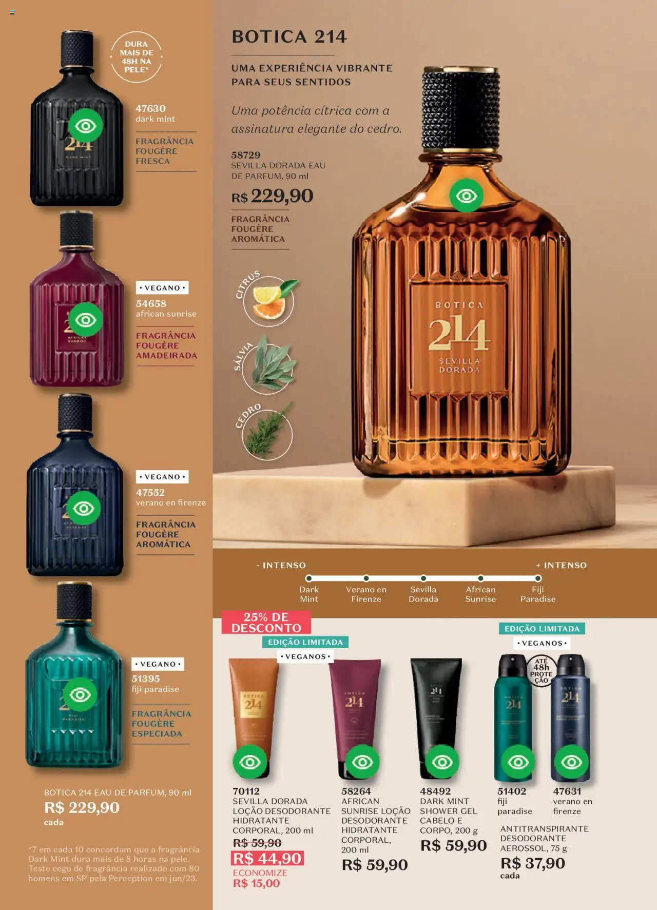 O Boticário Folheto - válido de 11.08.2025 | Página: 52 | Produtos: Fragrância, Desodorante