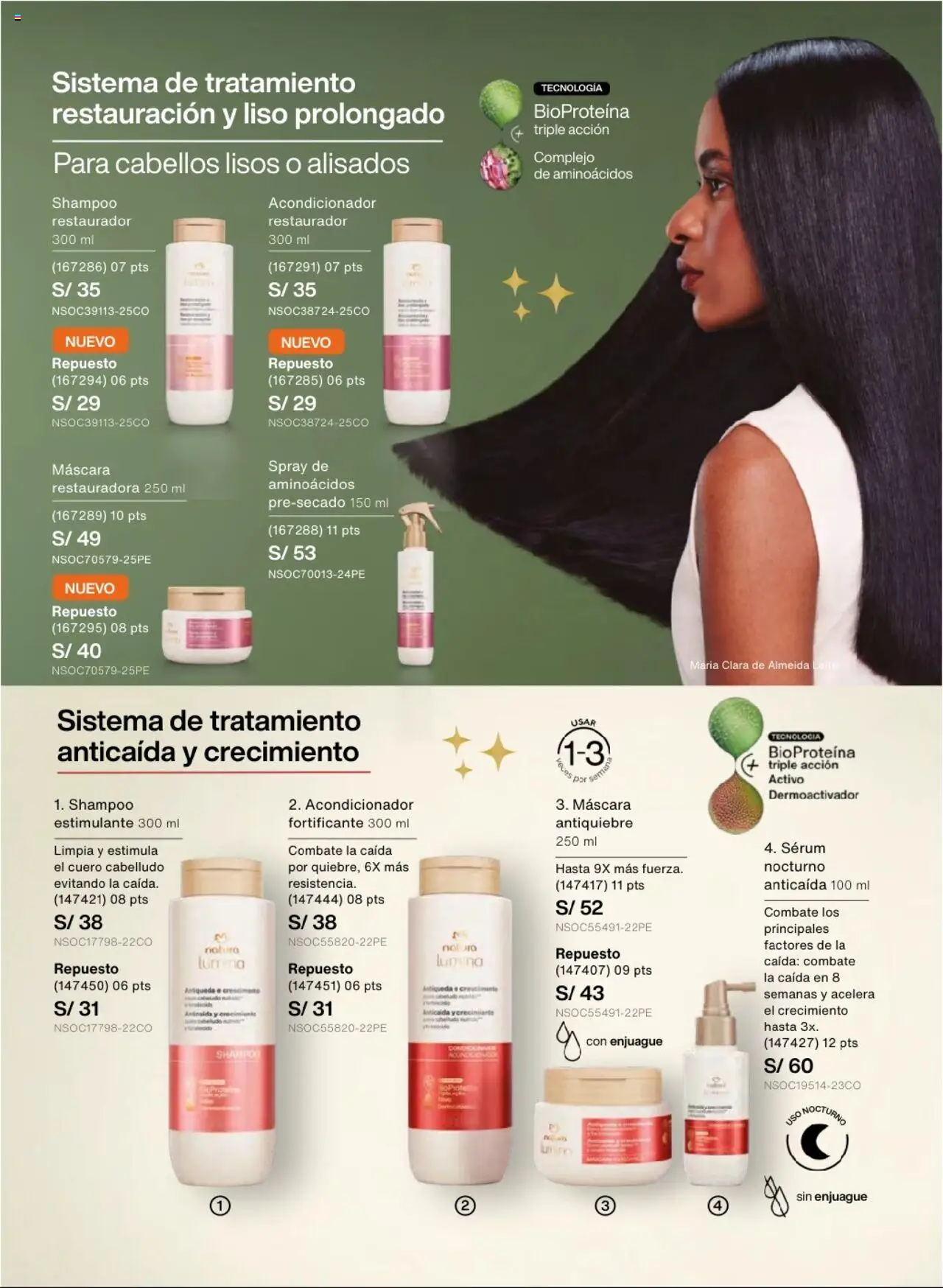 Catálogo Natura válido desde 03.10.2025 | Página: 143 | Productos: Máscara, Shampoo, Acondicionador