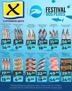 X Supermercados - Ofertas Festival dos Peixes - Pré-Visualização do folheto da loja X Supermercados, válido de 30.12.2025