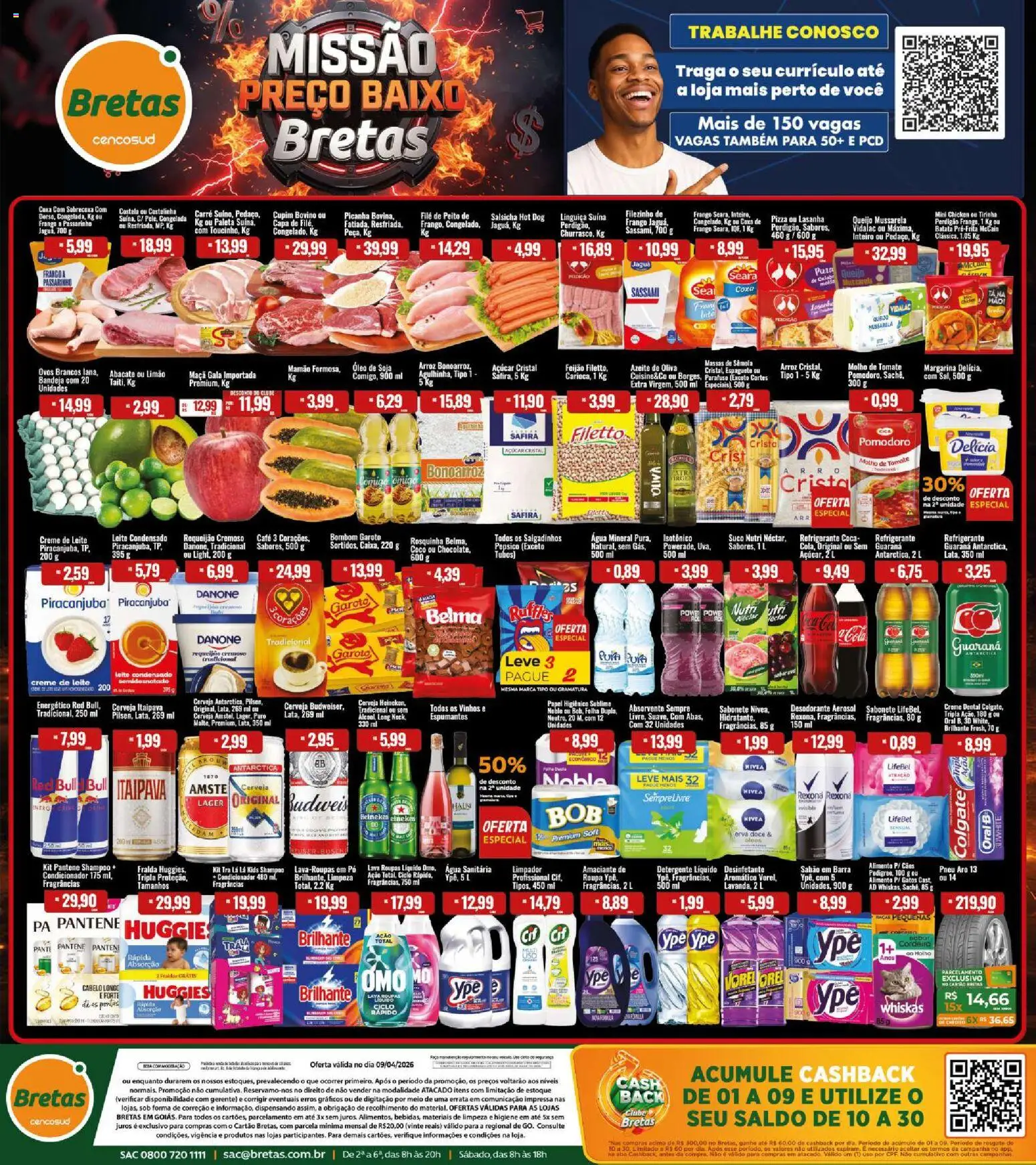 Bretas Folheto - válido de 09.04.2026 | Página: 1 | Produtos: Coco, Espaguete, Batata, Leite condensado