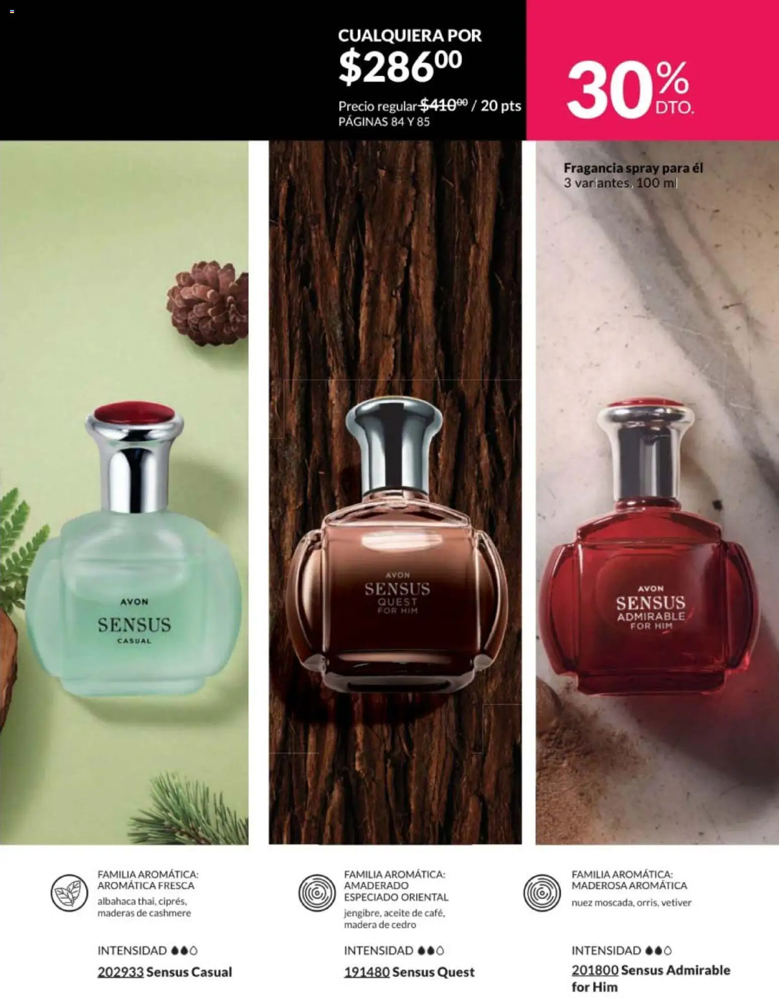 Nuevas ofertas de AVON válidas en toda la República Mexicana desde el 30.01.2026. ¡Encuentra las mejores ofertas en AVON campaña 3 2026! | Página: 79 | Productos: Aceite, Nuez, Fragancia