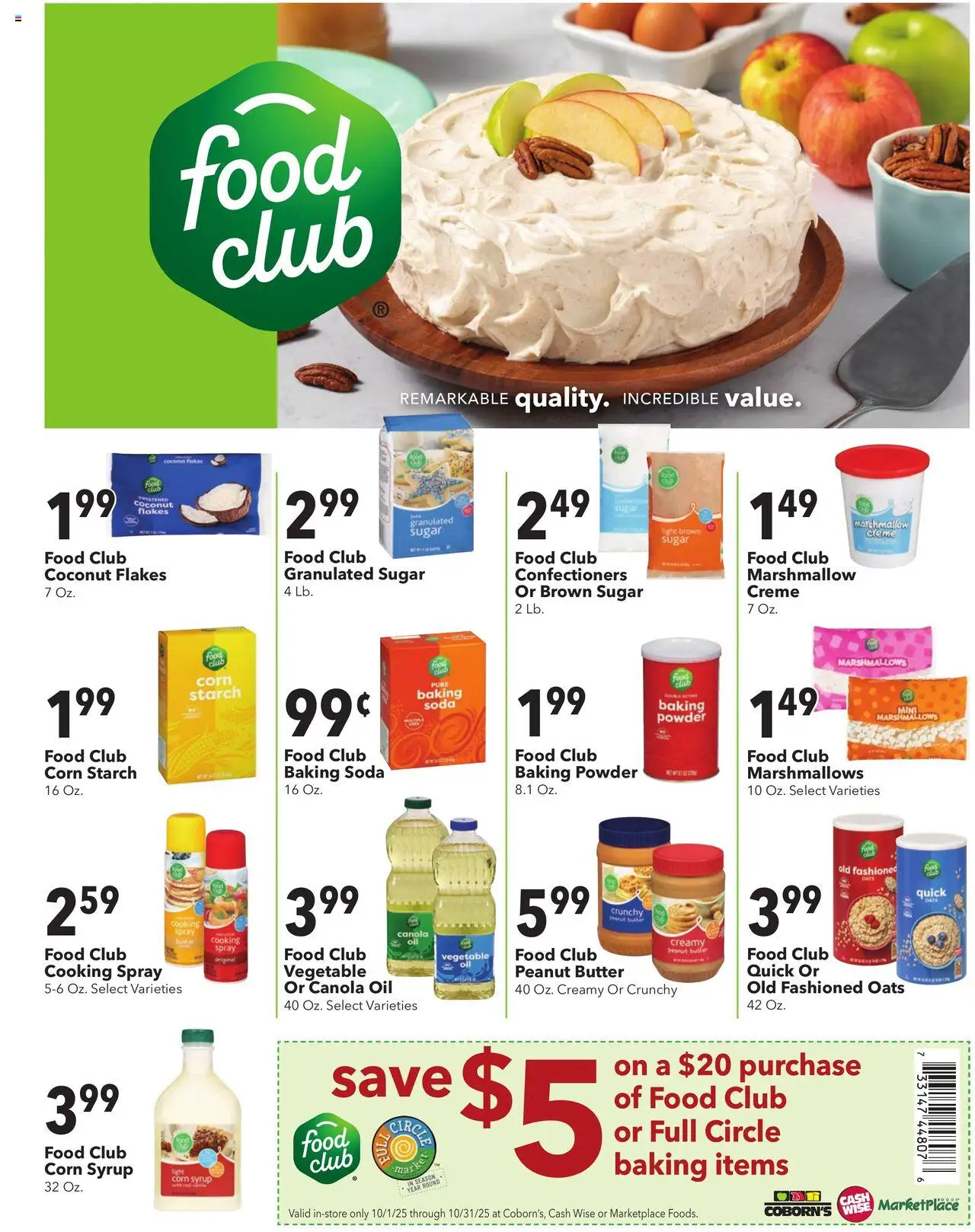 Cash Wise Fall Baking - valid from 01.10.2025 | Page: 4 | Products: Powder, Flakes, Sugar, Date
