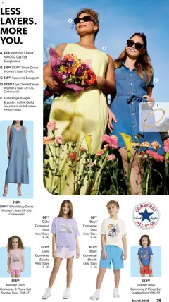 Preview of Sam's Club weekly ads valid from 18.03.2026 | Page: 29 | Products: Shorts, Dress