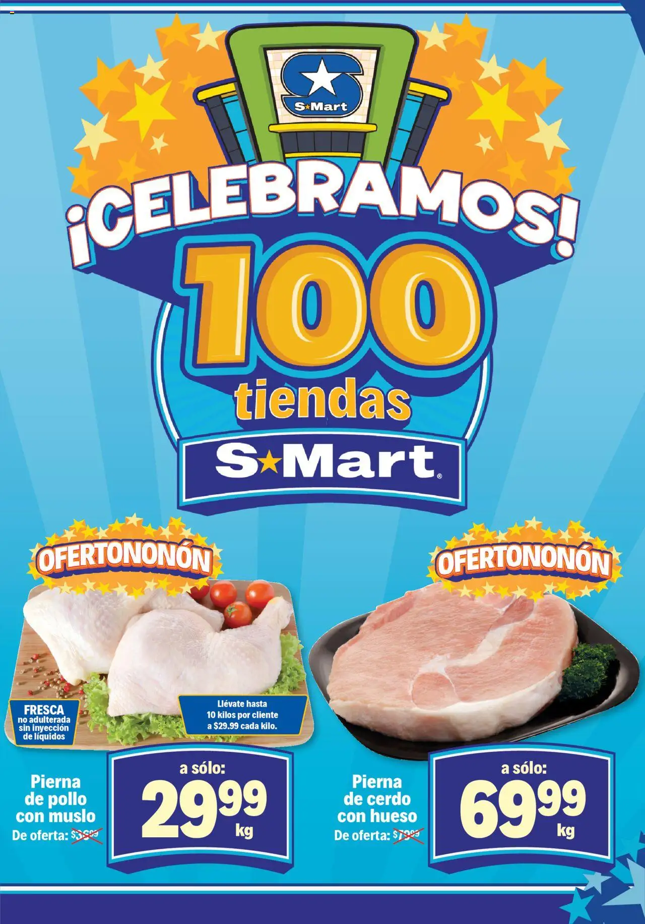 Nuevas ofertas de S-Mart válidas en toda la República Mexicana desde el 10.10.2025. ¡Encuentra las mejores ofertas en S-Mart - Folleto - Juarez! | Página: 2 | Productos: Pollo, Cerdo