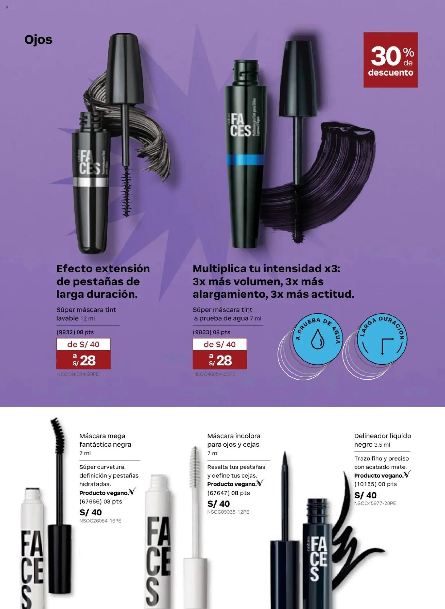 Catálogo Natura válido desde 20.02.2026 | Página: 62 | Productos: Máscara, Delineador