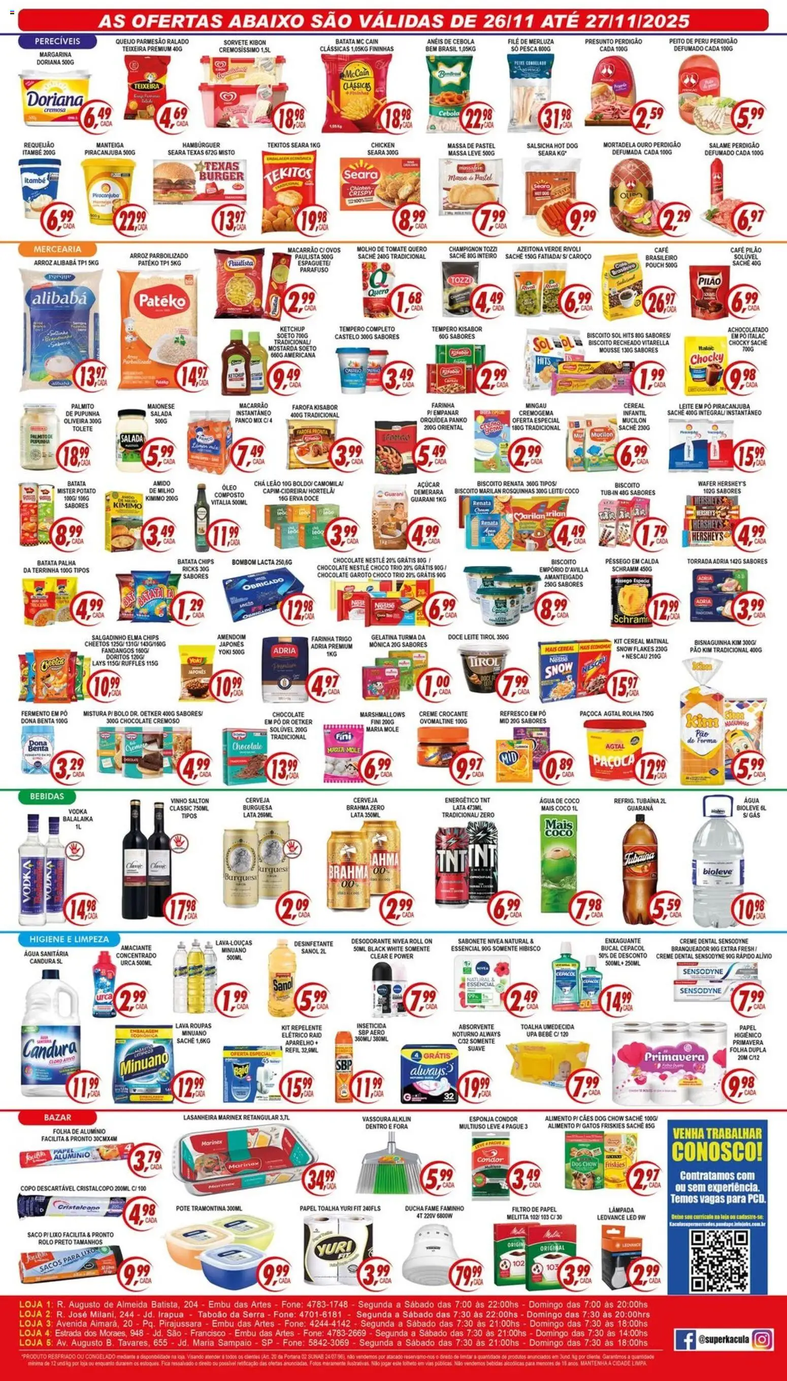 Kaçula Folheto - válido de 26.11.2025 | Página: 2 | Produtos: Papel toalha, Cheetos, Maionese, Paçoca