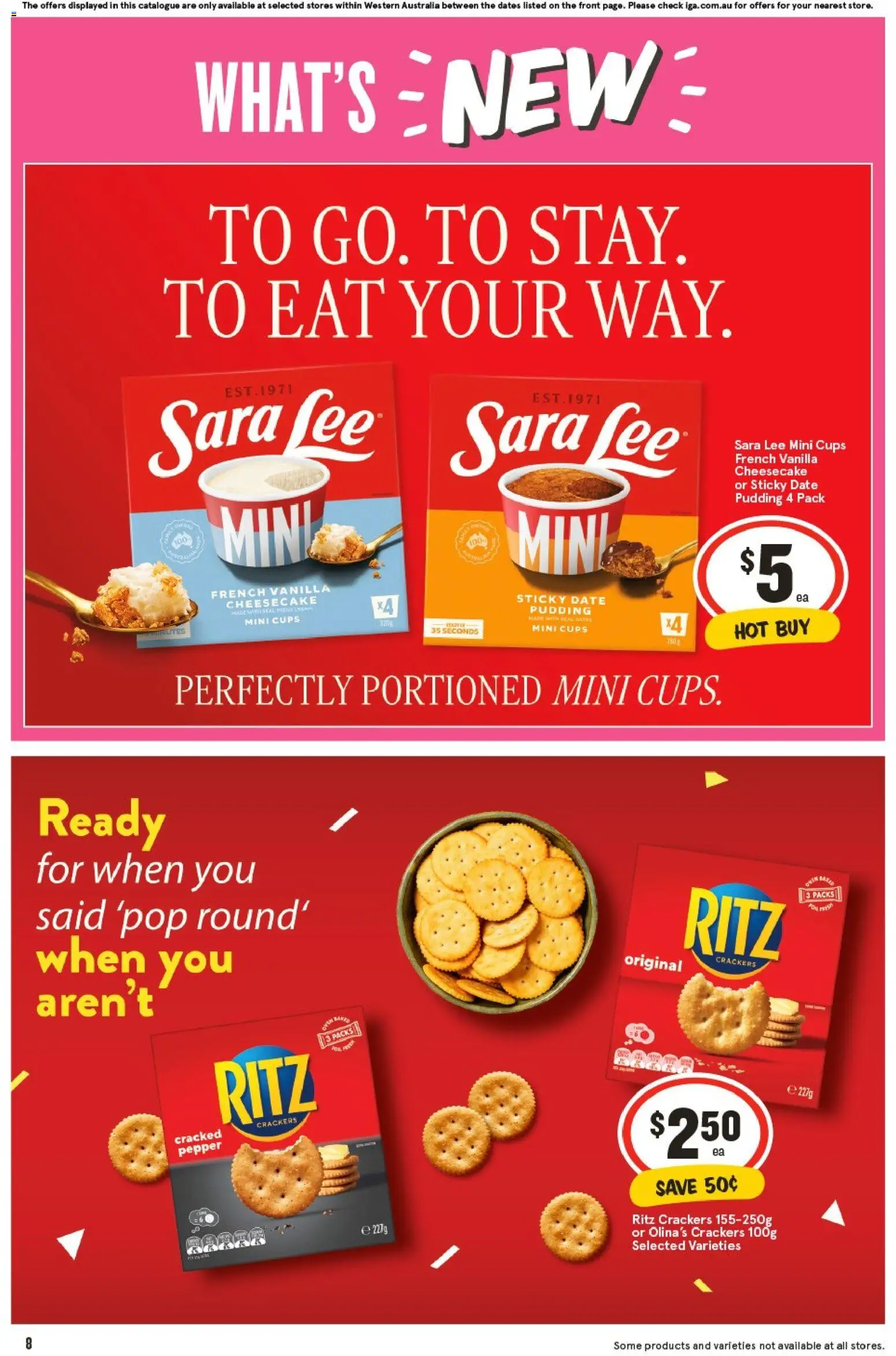 IGA catalogue - valid from 05.11.2025 | Page: 8 | Products: Crackers, Pudding, Pepper, Date