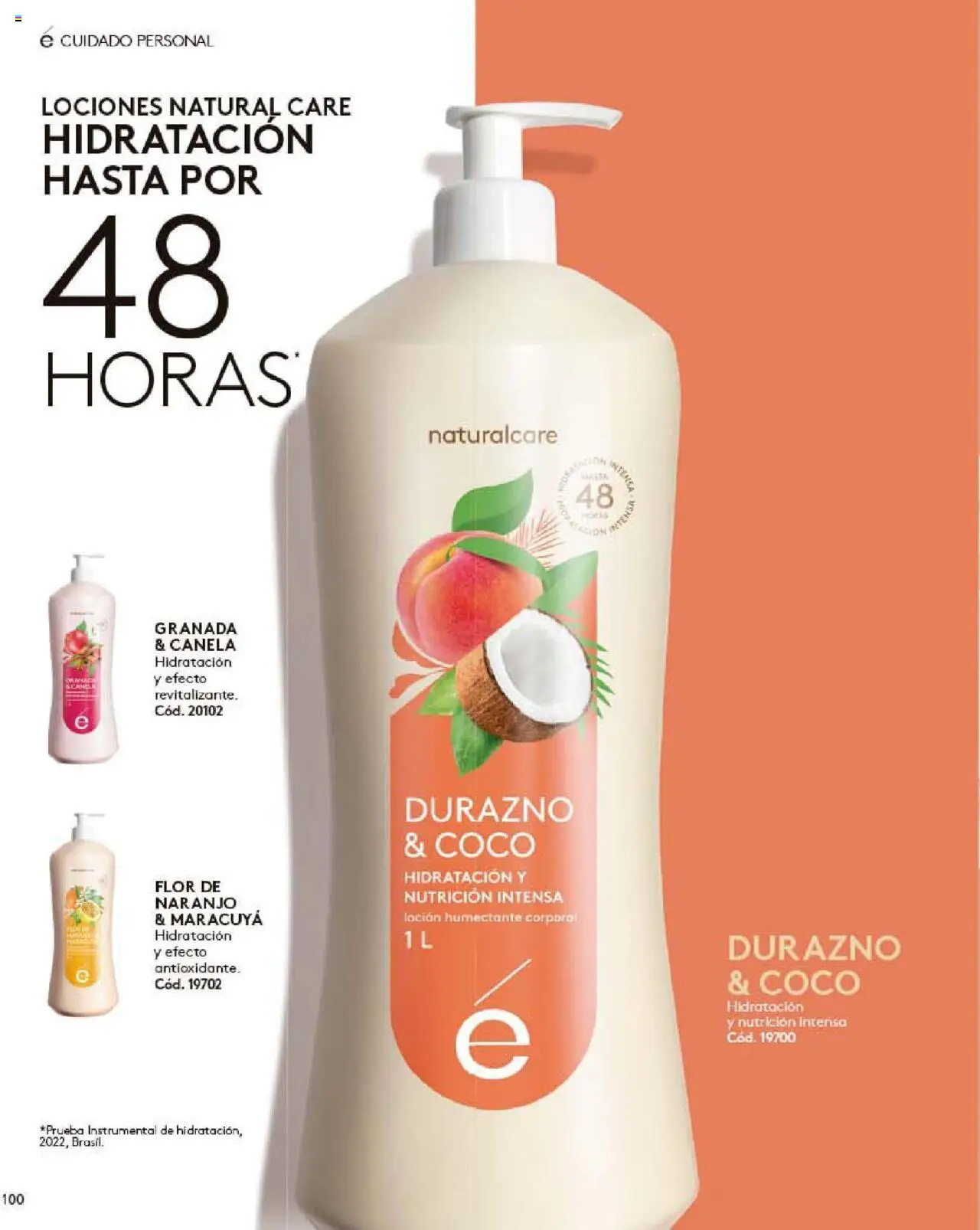 Ésika revista - valida desde el 24.09.2025 | Página: 100 | Productos: Loción, Maracuyá, Coco, Durazno