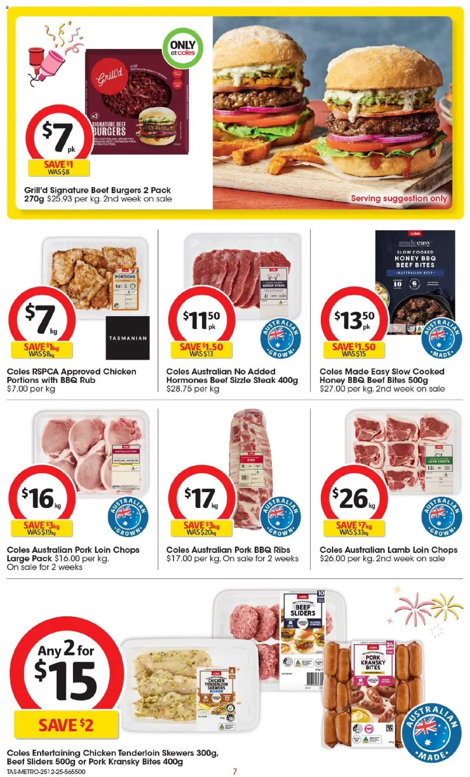 Coles catalogue - valid from 25.12.2025 | Page: 8 | Products: Honey, Pork, Lamb, Steak