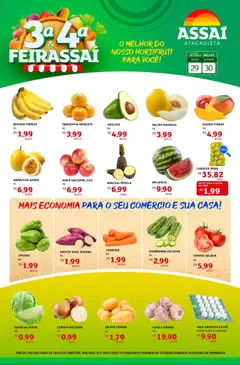 Assaí Atacadista Folheto - válido de 29.07.2025 | Página: 1 | Produtos: Cebola, Ovos, Cenoura, Batata