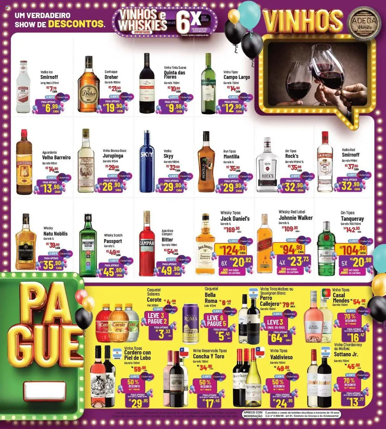 Super Muffato Folheto - válido de 25.07.2025 | Página: 11 | Produtos: Cará, Whisky, Conhaque, Whisky red label