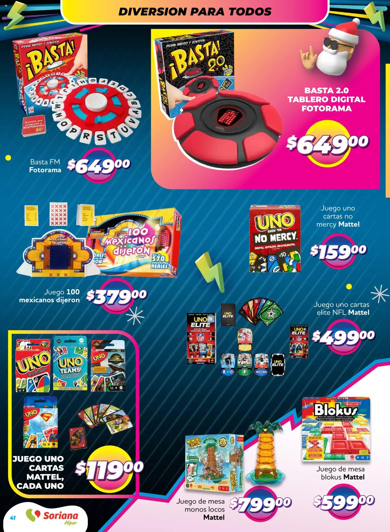 Nuevas ofertas de Soriana válidas en toda la República Mexicana desde el 27.11.2025. ¡Encuentra las mejores ofertas en Soriana - Reino de los Juguetes Híper Nacional! | Página: 40 | Productos: Juego, Mesa